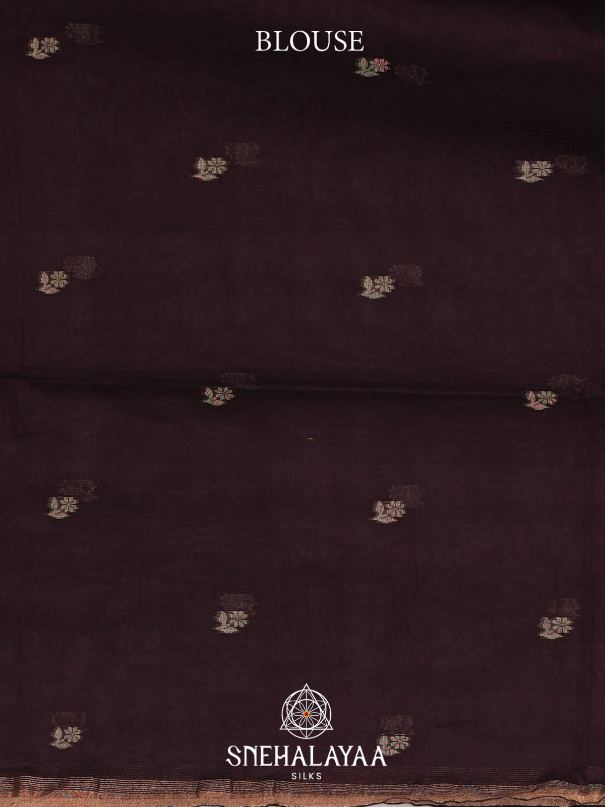Aubergine Mul Cotton Saree