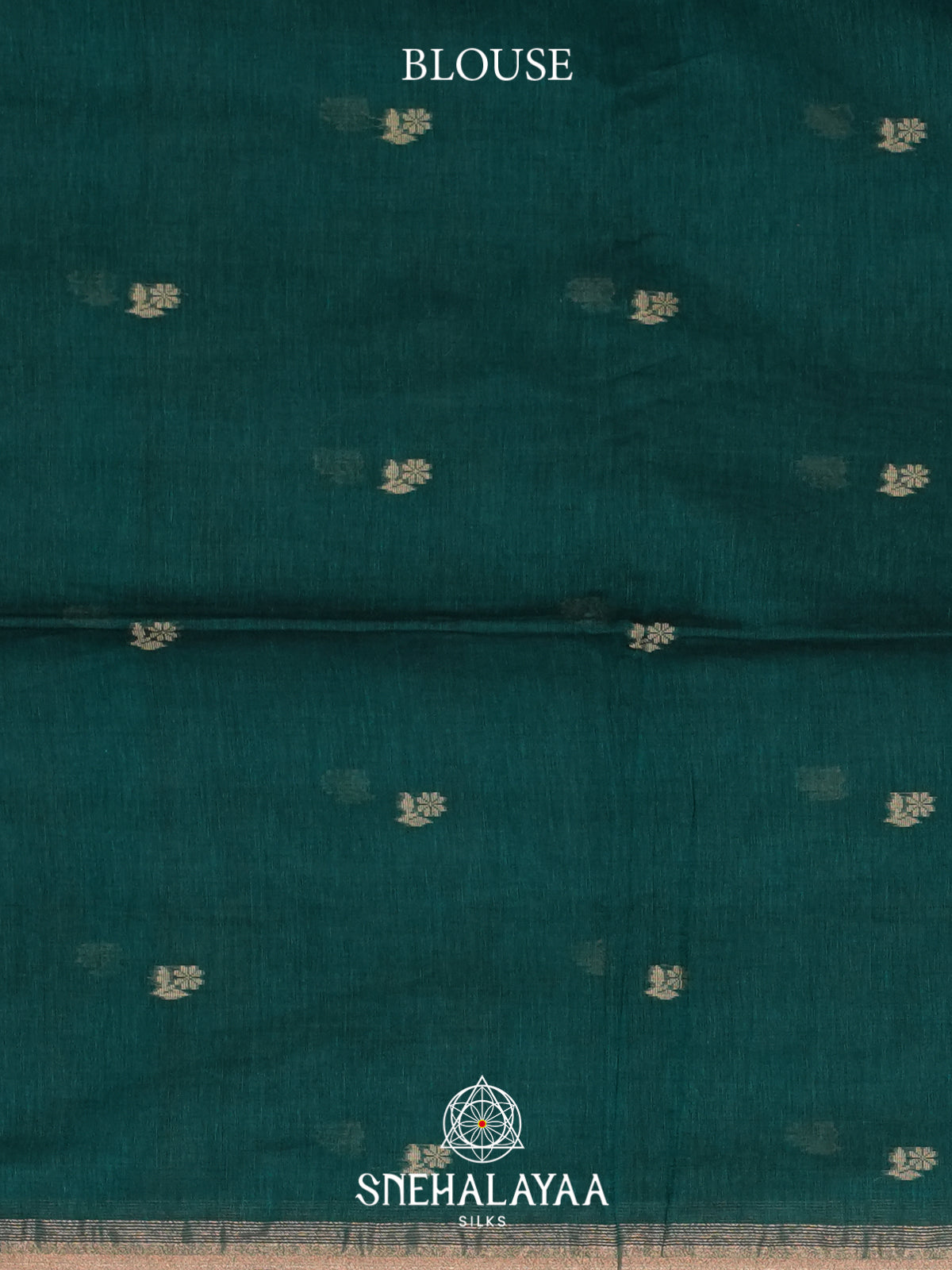 Teal Green Mul Cotton Saree