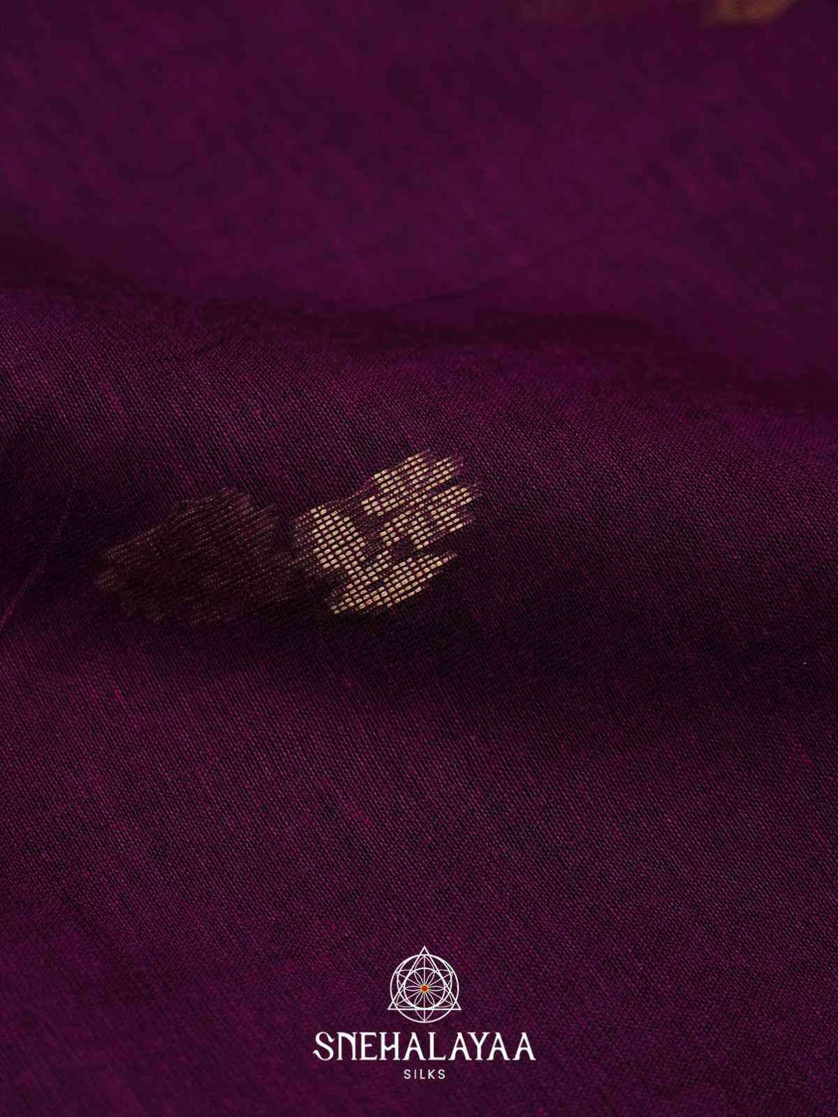 Purple Mul Cotton Saree