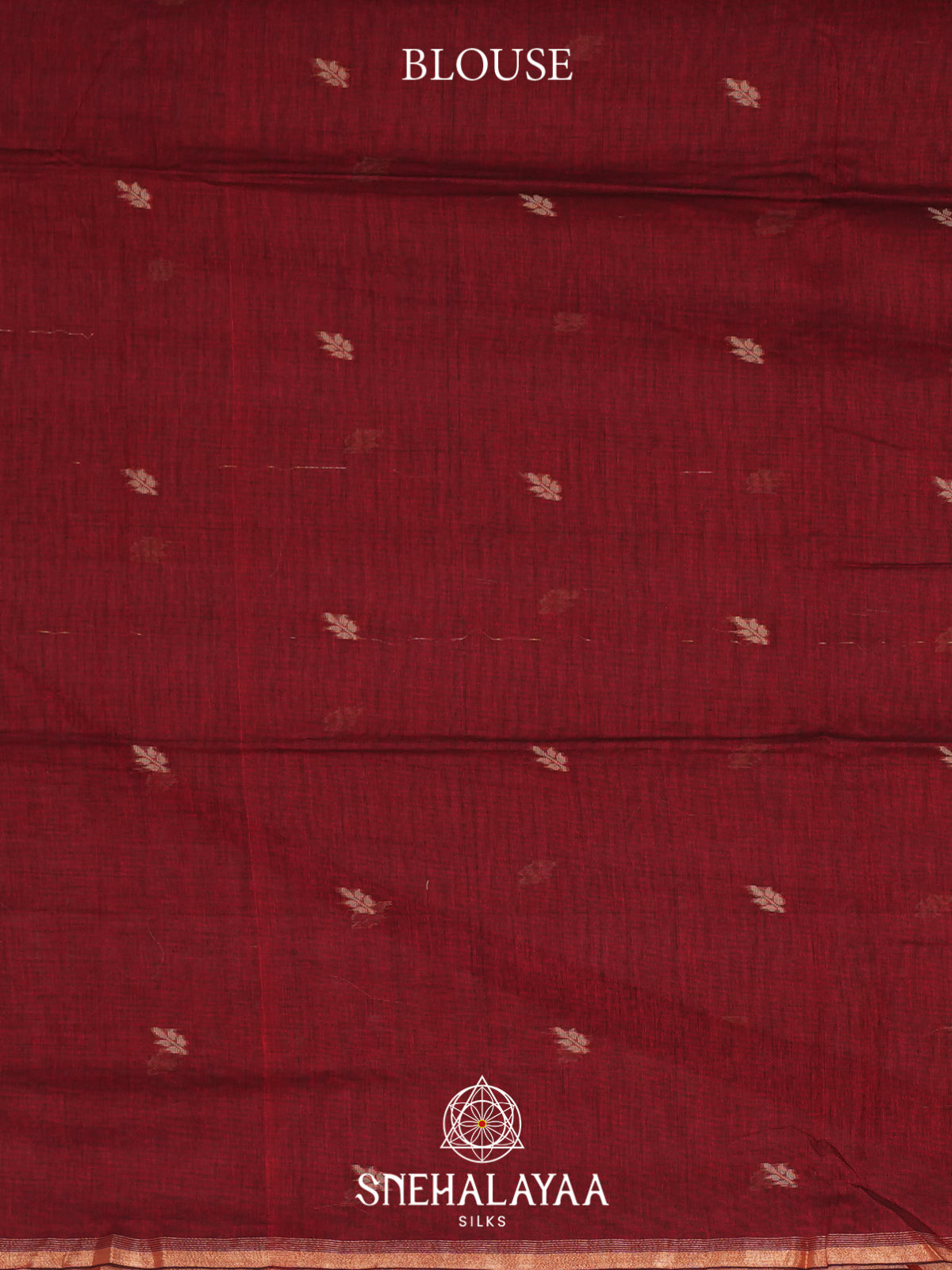 Maroon Mul Cotton Saree