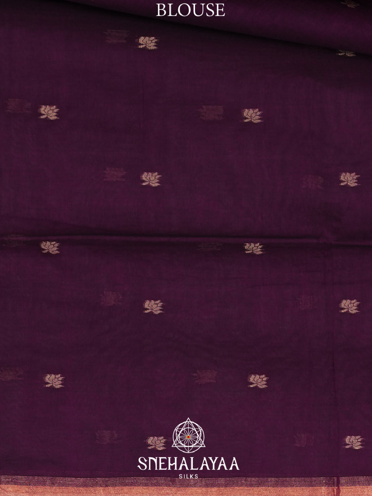 Purple Mul Cotton Saree