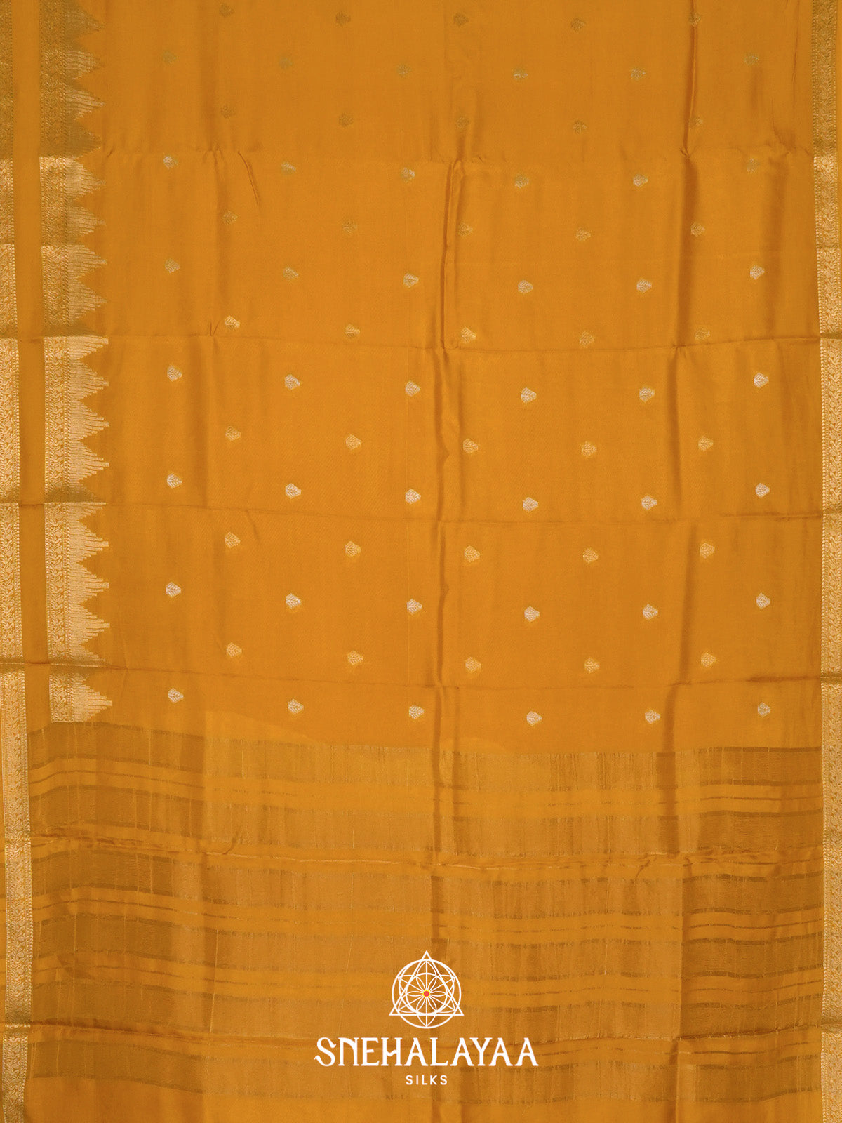 Mustard Banarasi Saree