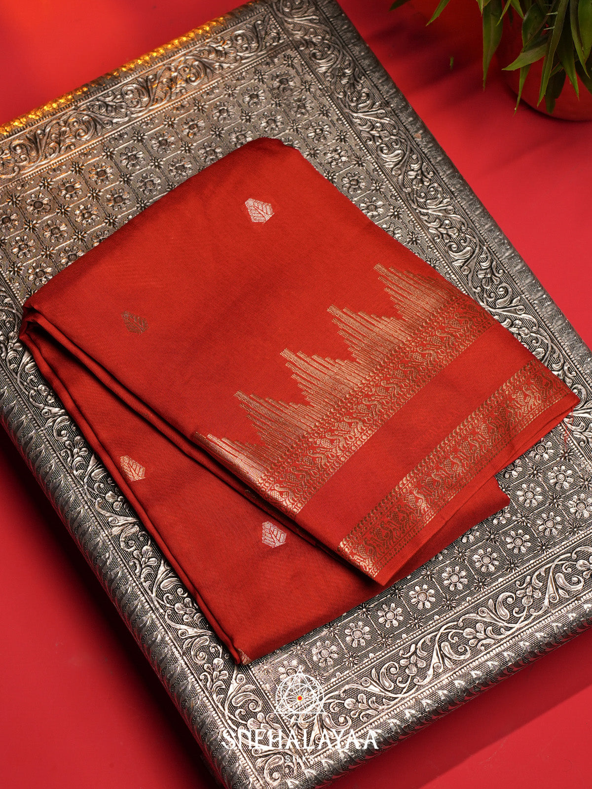 Red Banarasi Saree