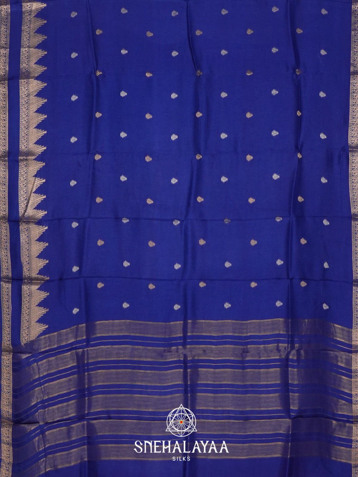 Royal Blue Banarasi Saree