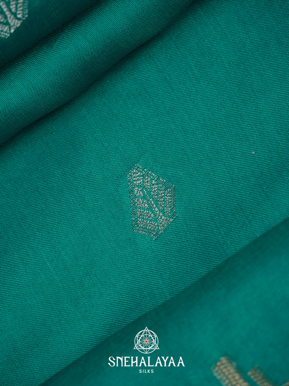 Teal Banarasi Saree