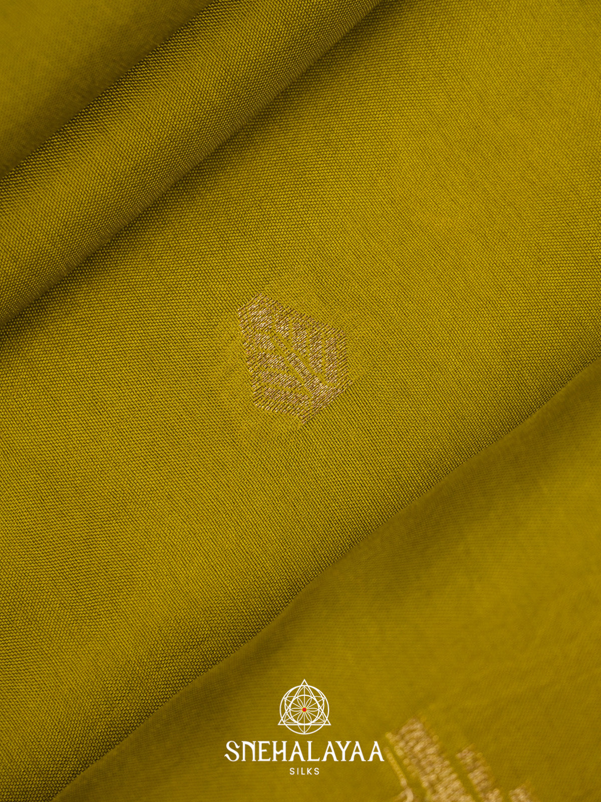 Olive Green Banarasi Saree