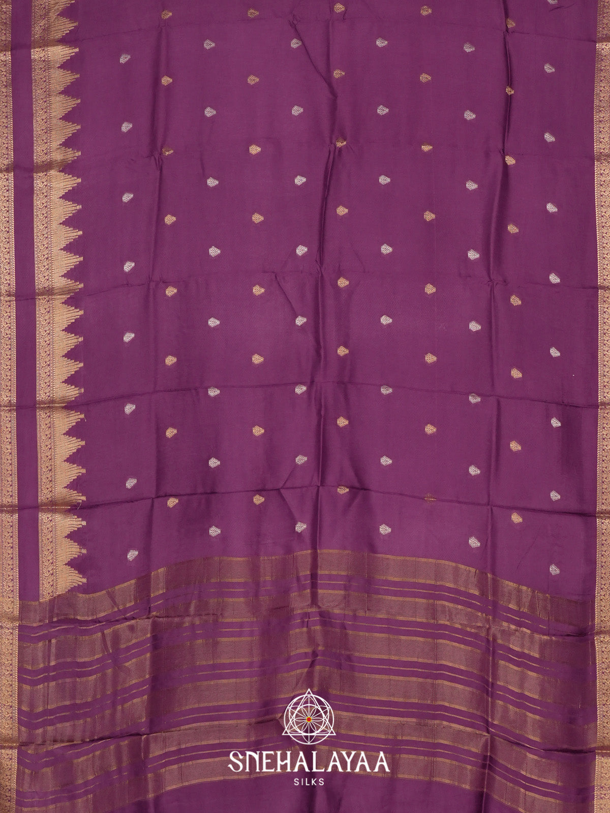 Plum Banarasi Saree