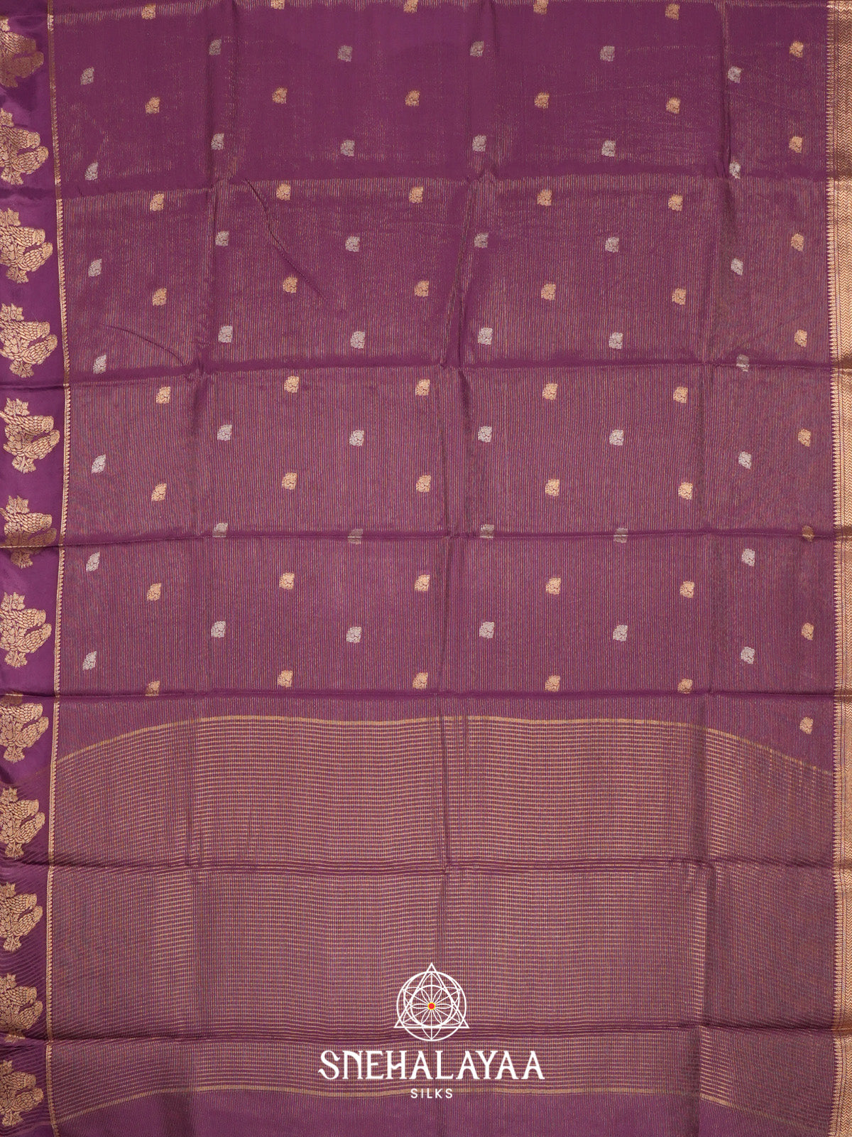 Purple Banarasi Saree