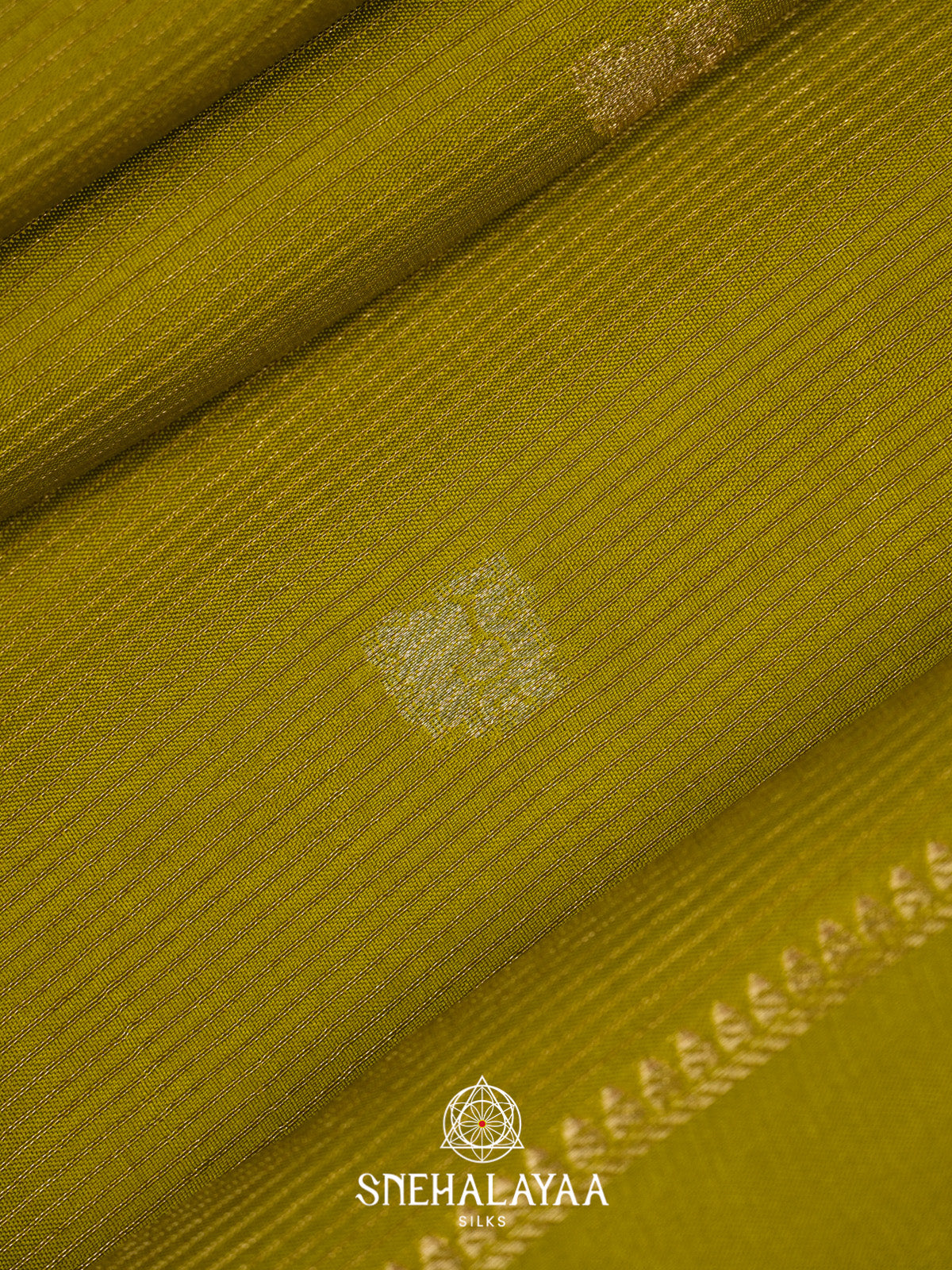 Olive Green Banarasi Saree
