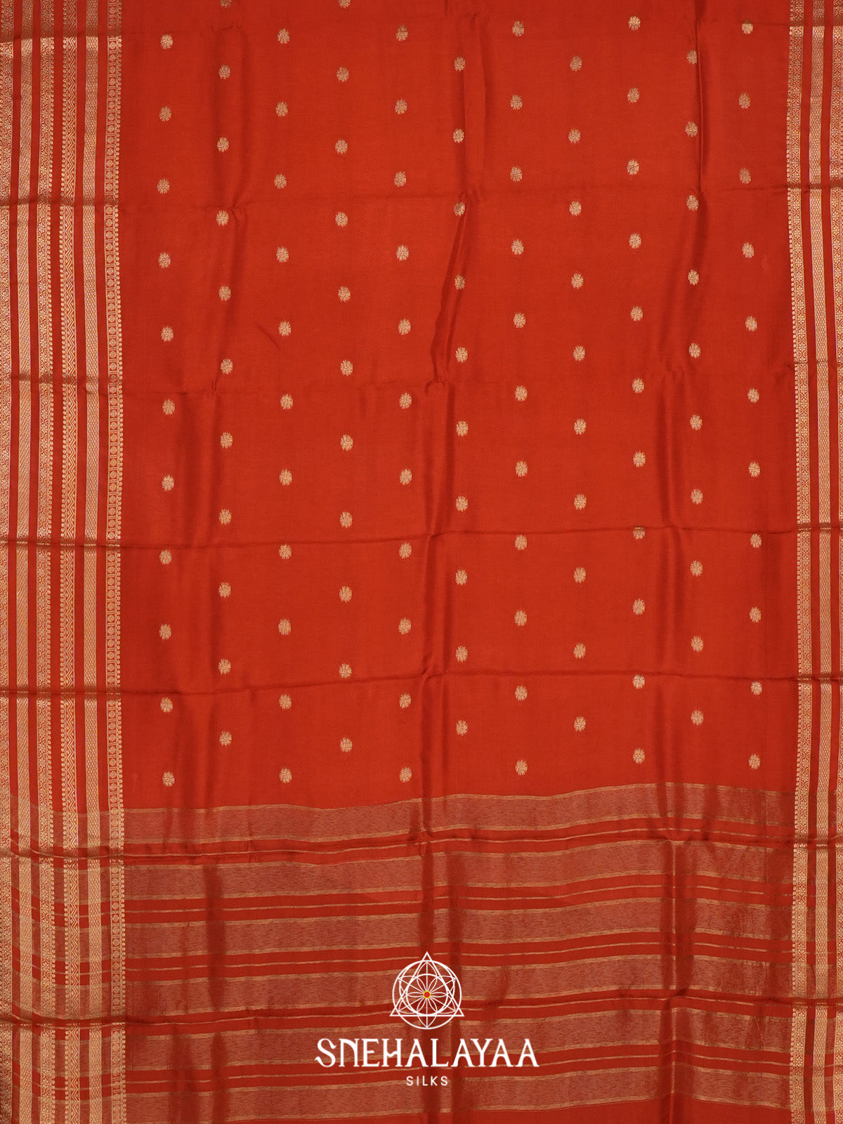 Orange Banarasi Saree