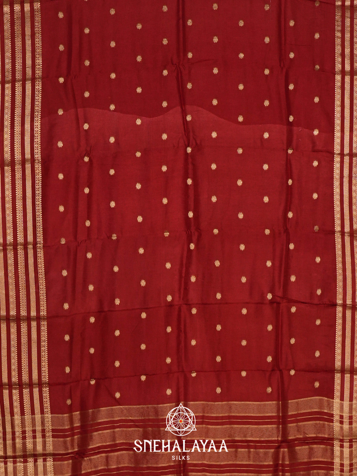 Maroon Banarasi Saree