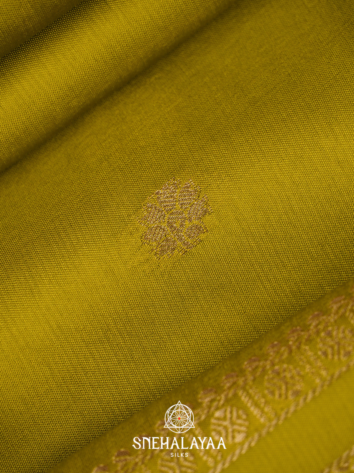 Mehendi Green Banarasi Saree