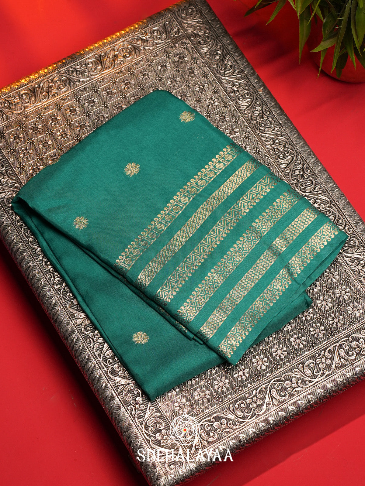 Ramar Green Banarasi Saree