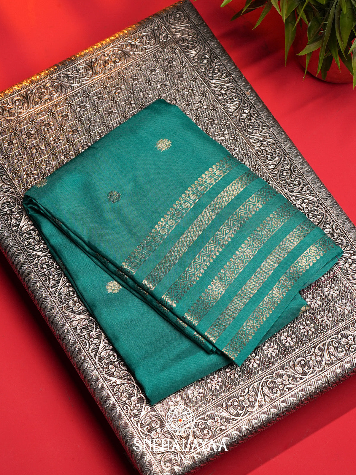 Ramar Green Banarasi Saree