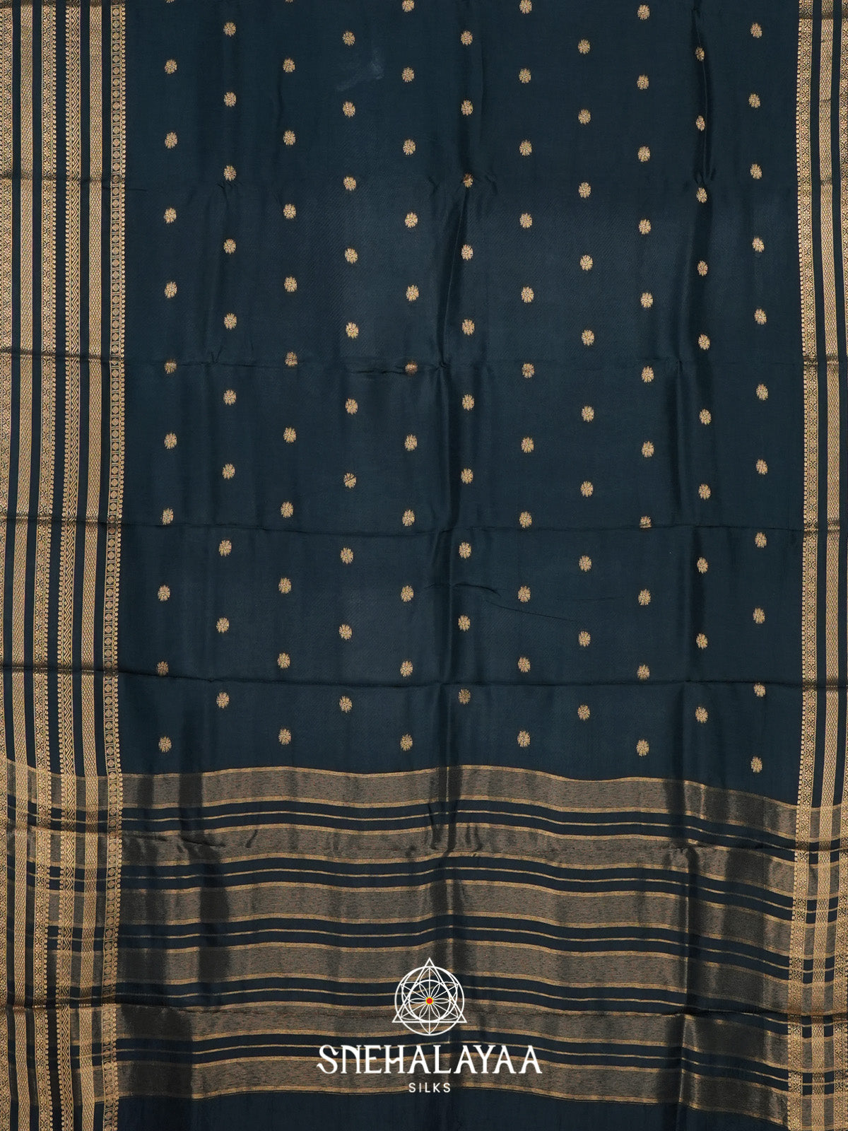 Peacock Blue Banarasi Saree