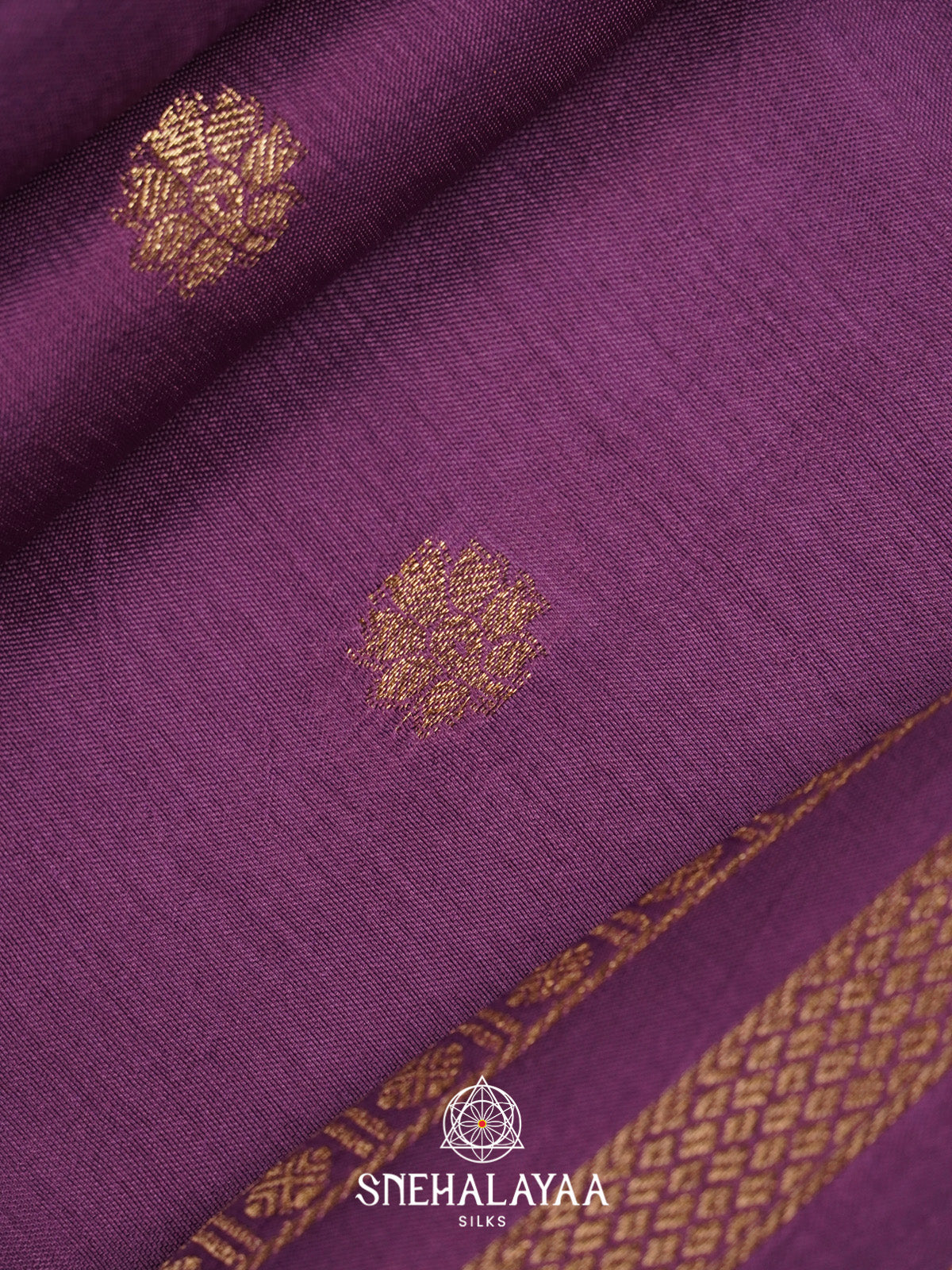 Purple Banarasi Saree