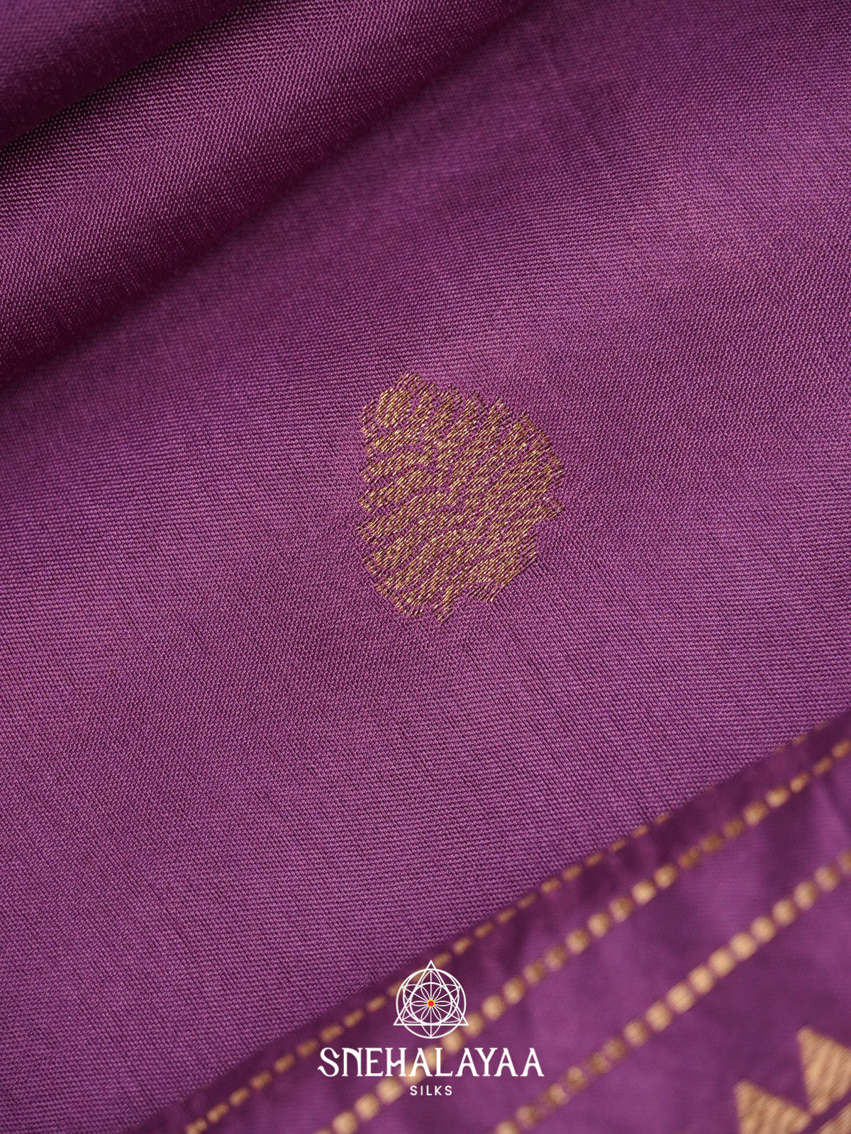 Plum Banarasi Saree