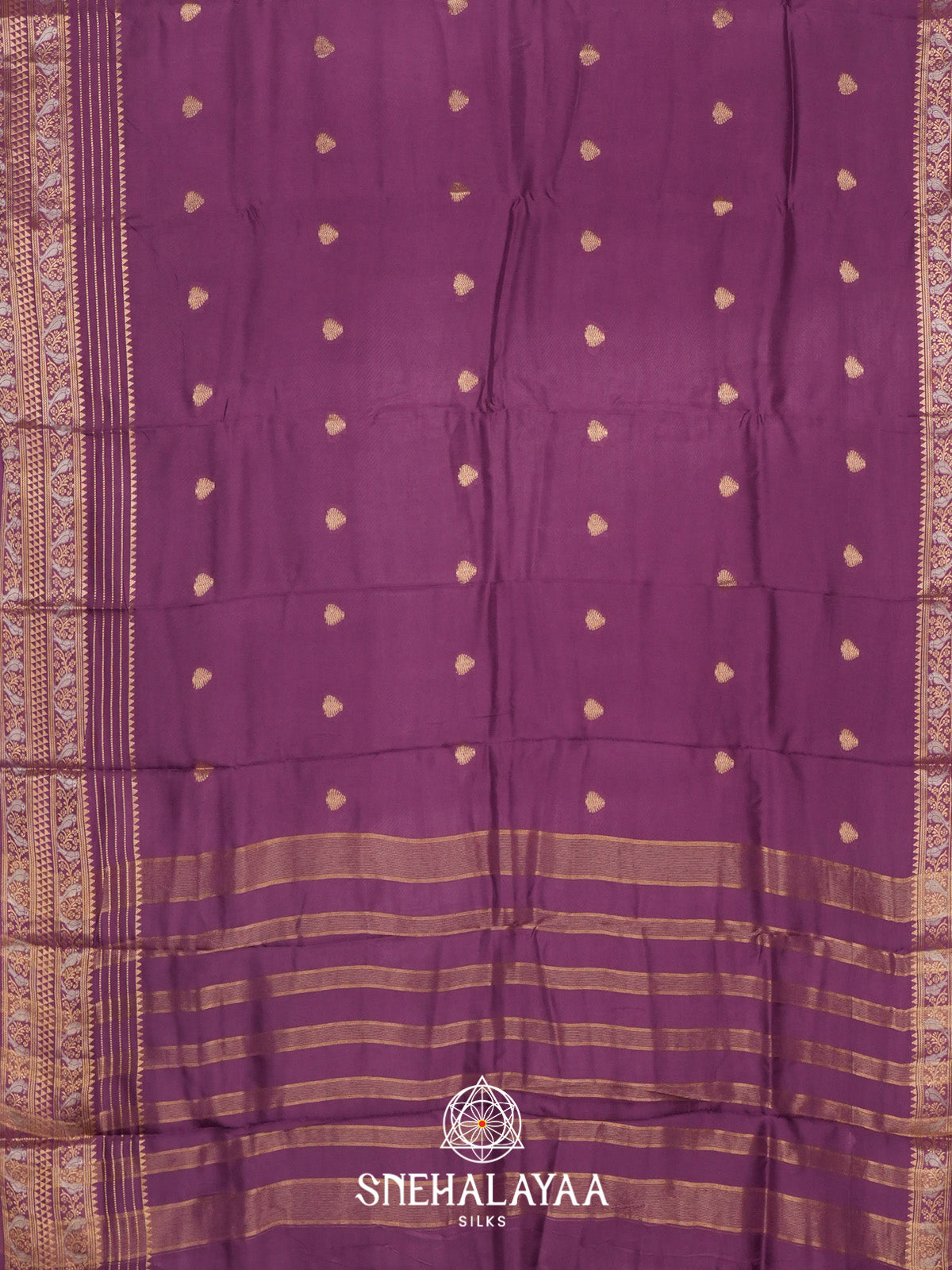 Plum Banarasi Saree