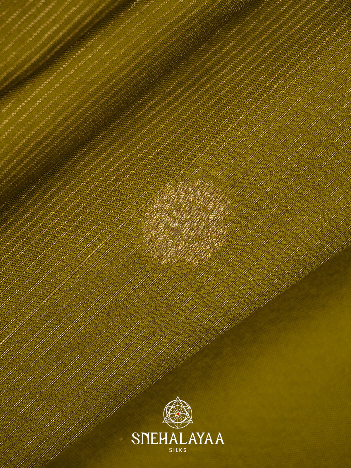 Olive Green Banarasi Saree