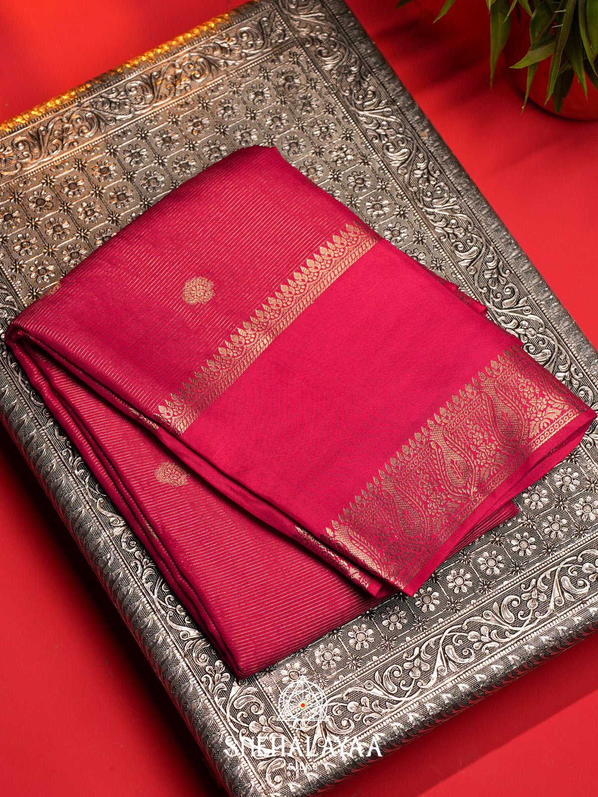 Pink Banarasi Saree