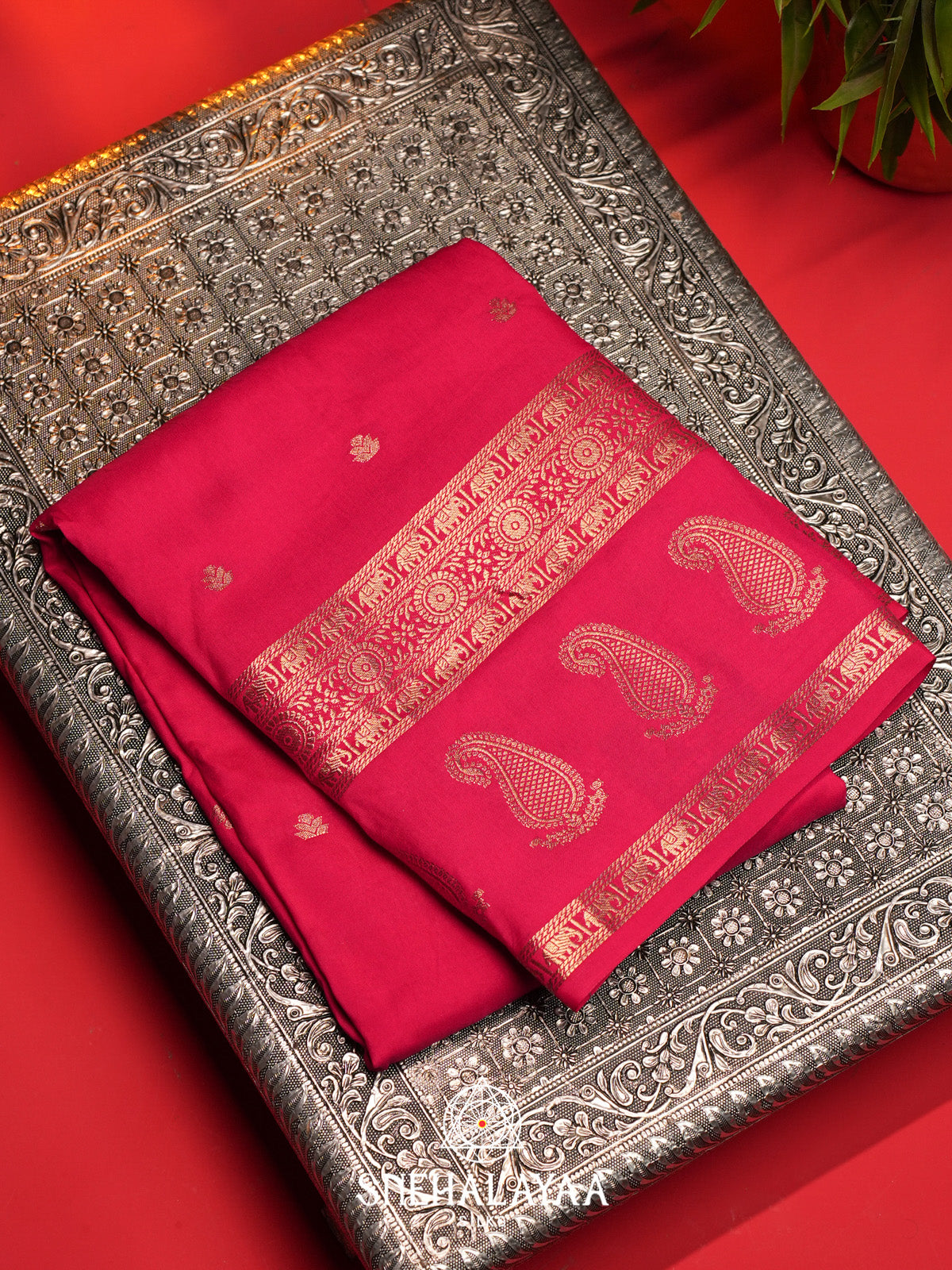 Pink Banarasi Saree