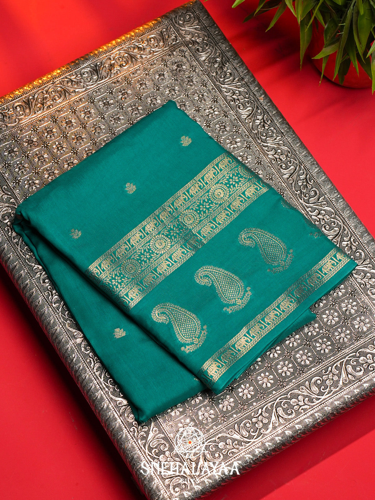 Ramar Green Banarasi Saree