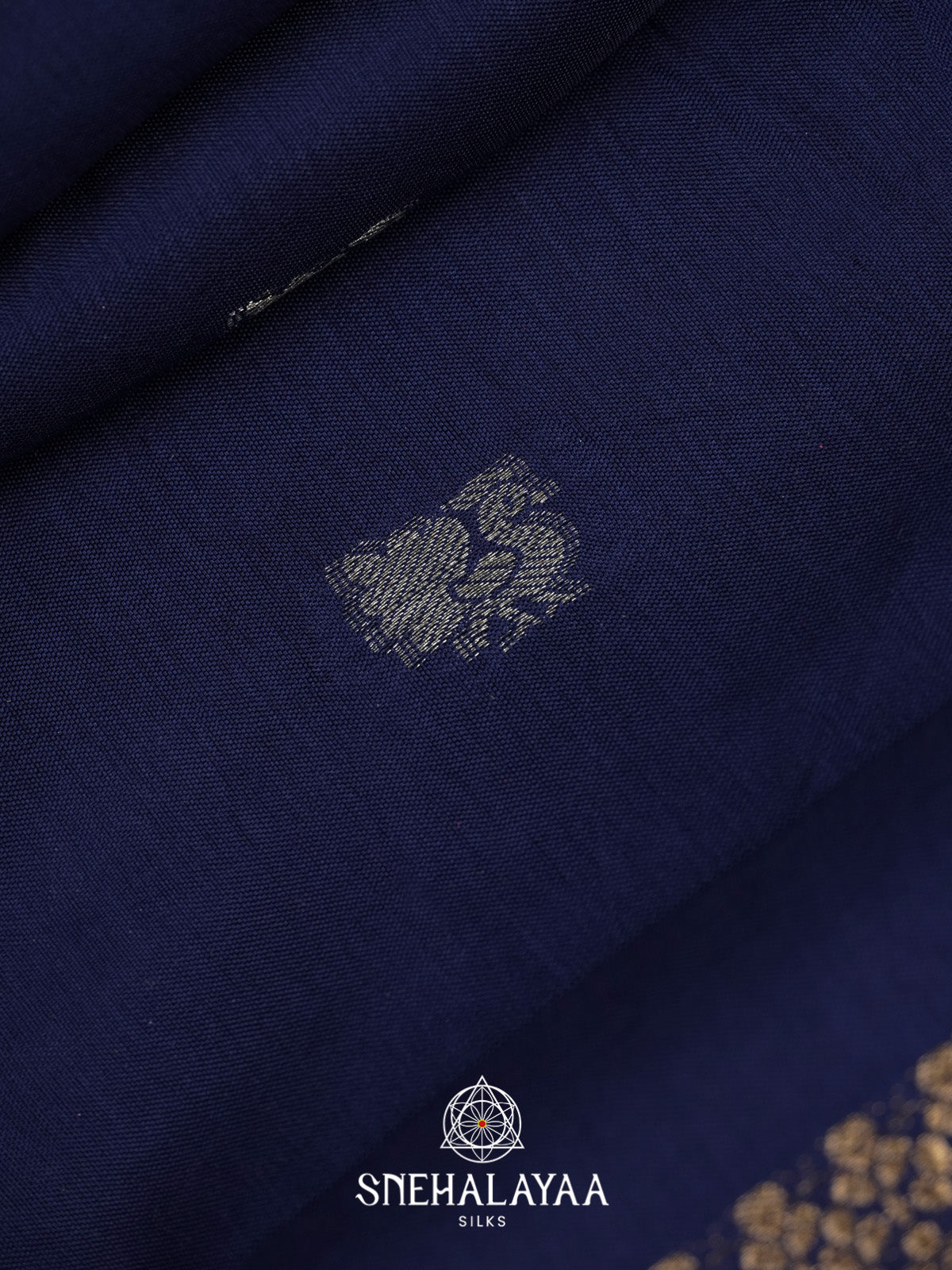 Navy Blue Banarasi Saree