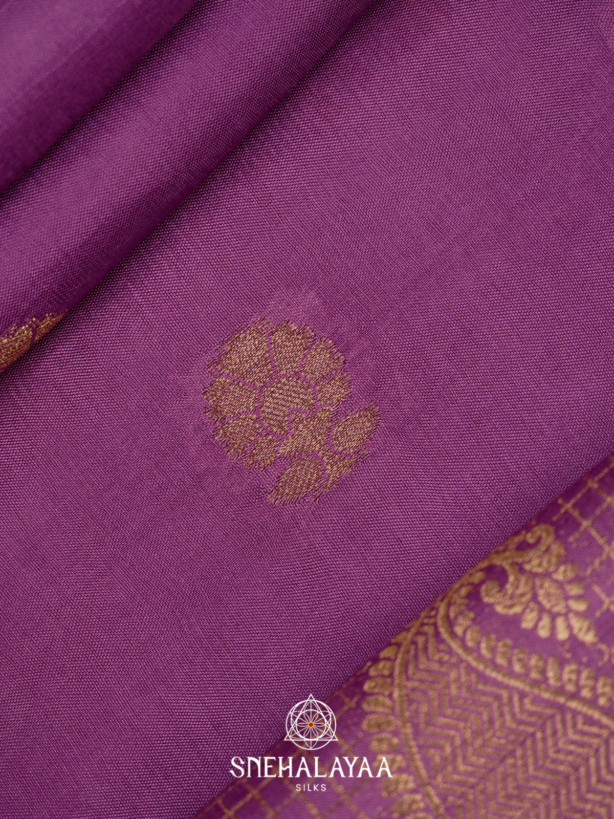 Orchid Purple Banarasi Saree