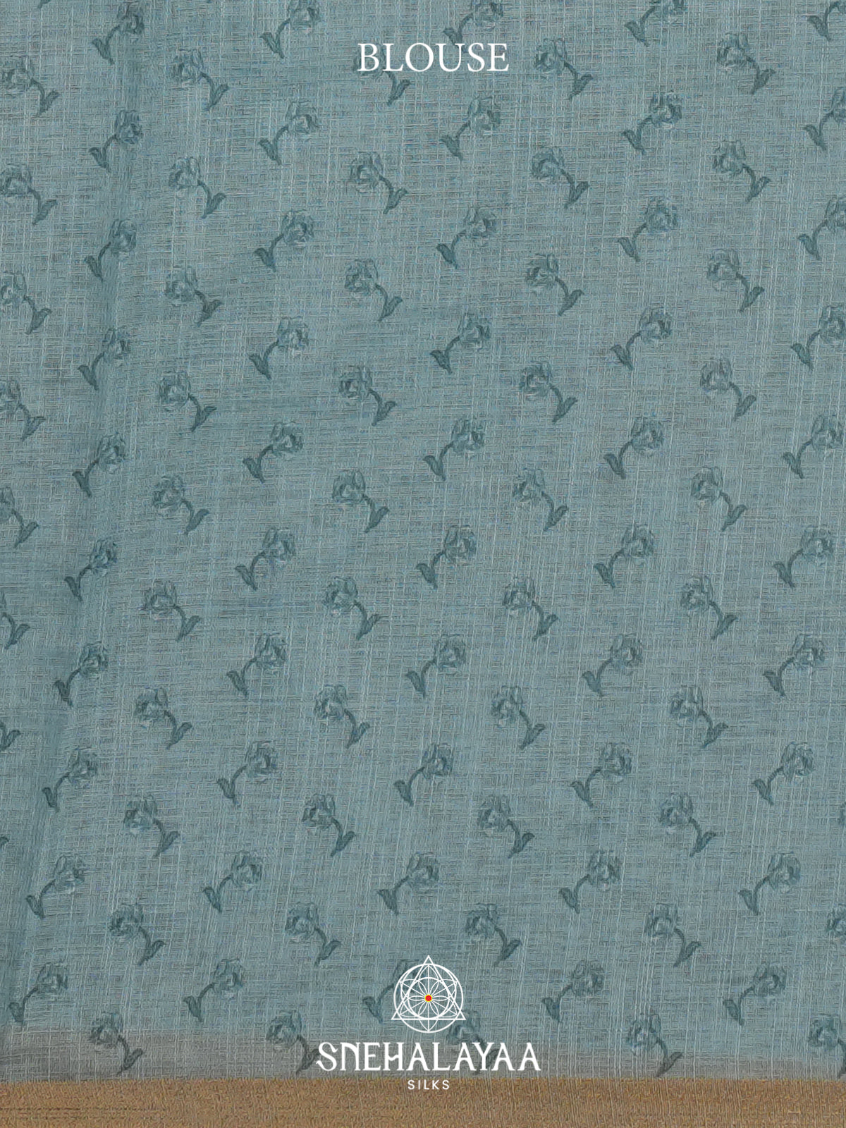 Sea Green Linen Saree