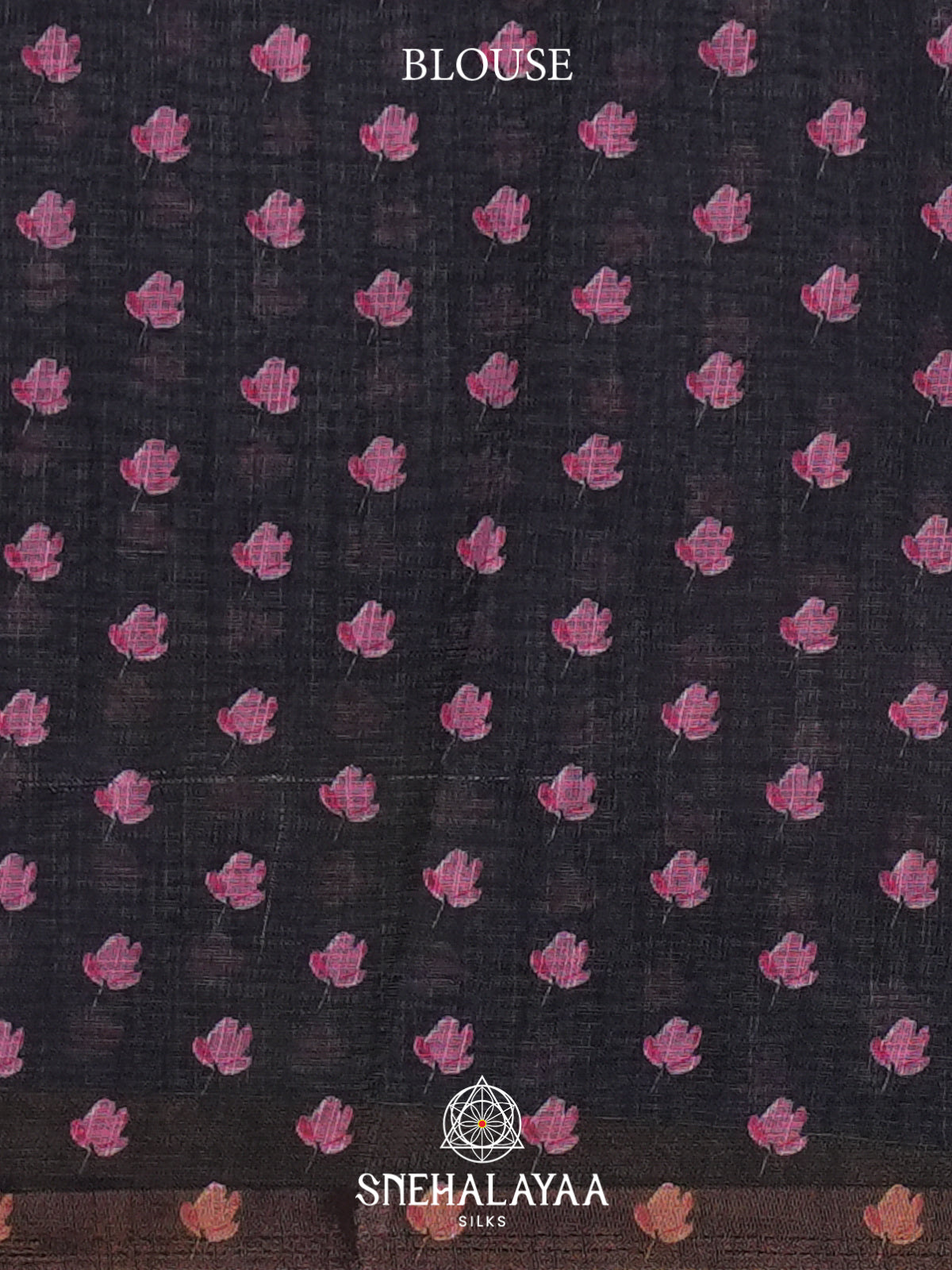 Black Linen Saree