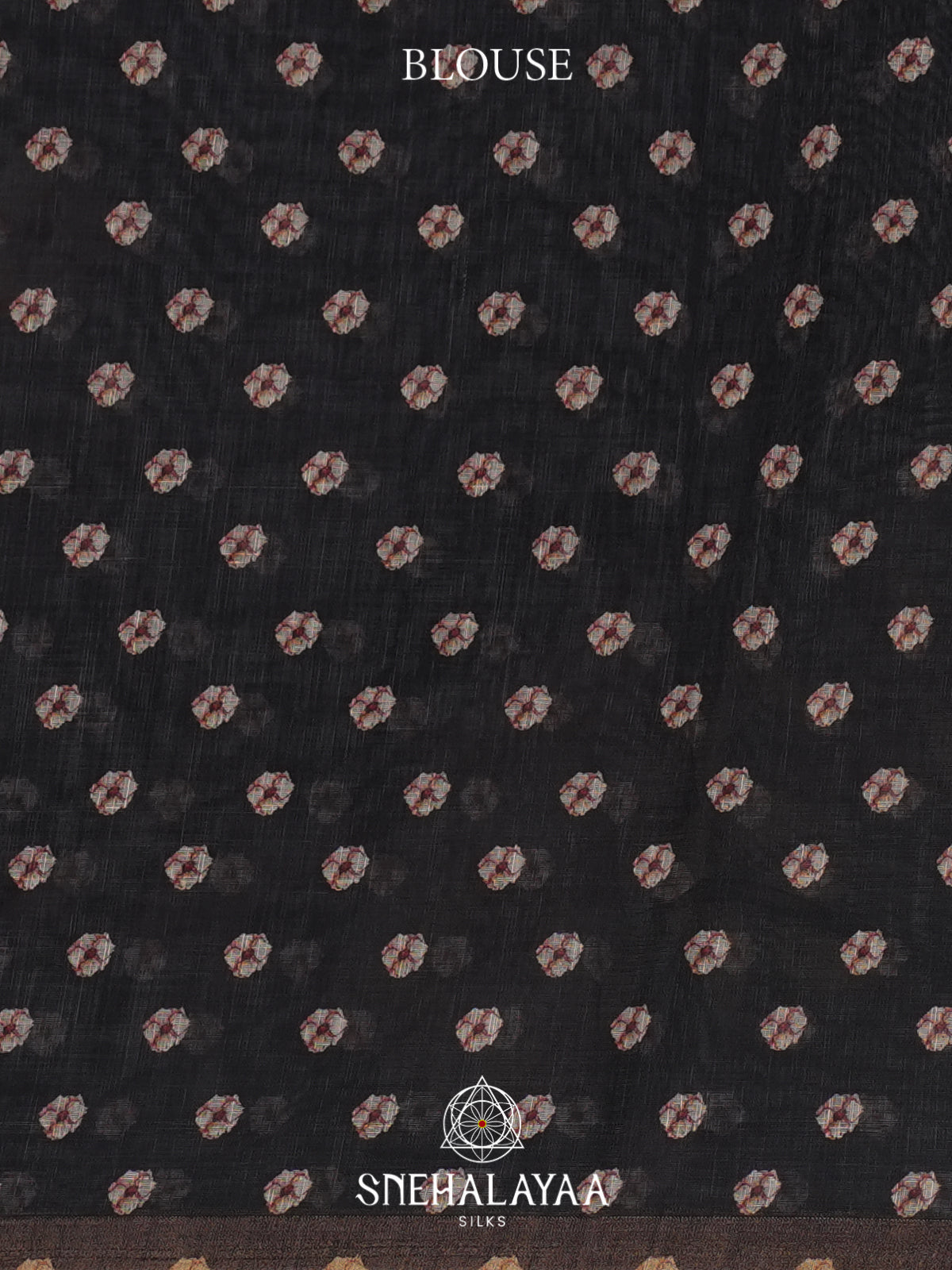 Black Linen Saree