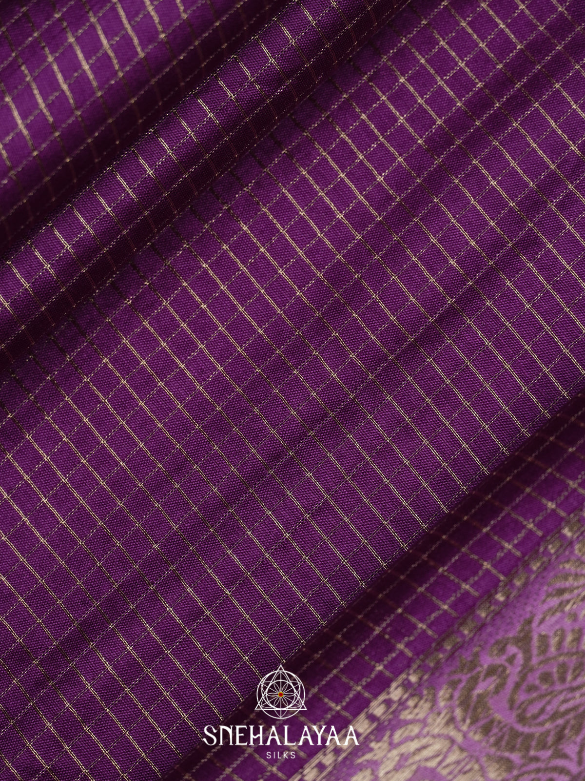 Purple Chanderi Saree