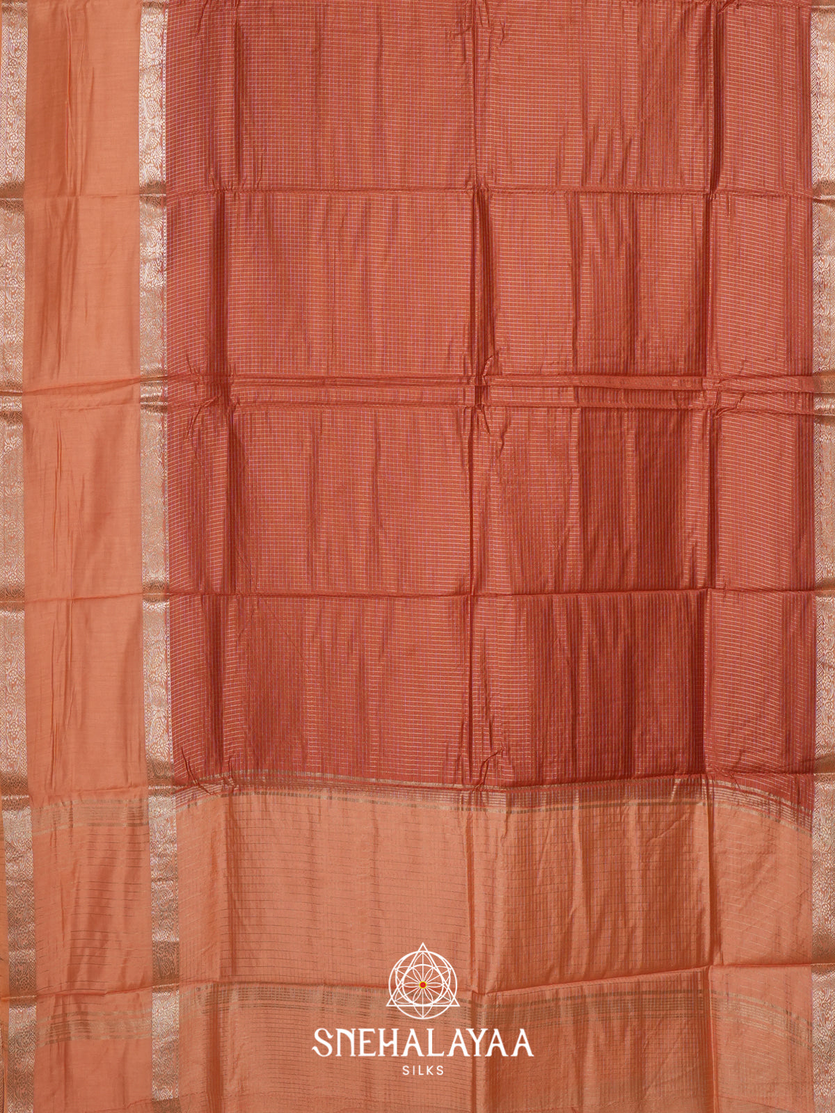 Orange Chanderi Saree