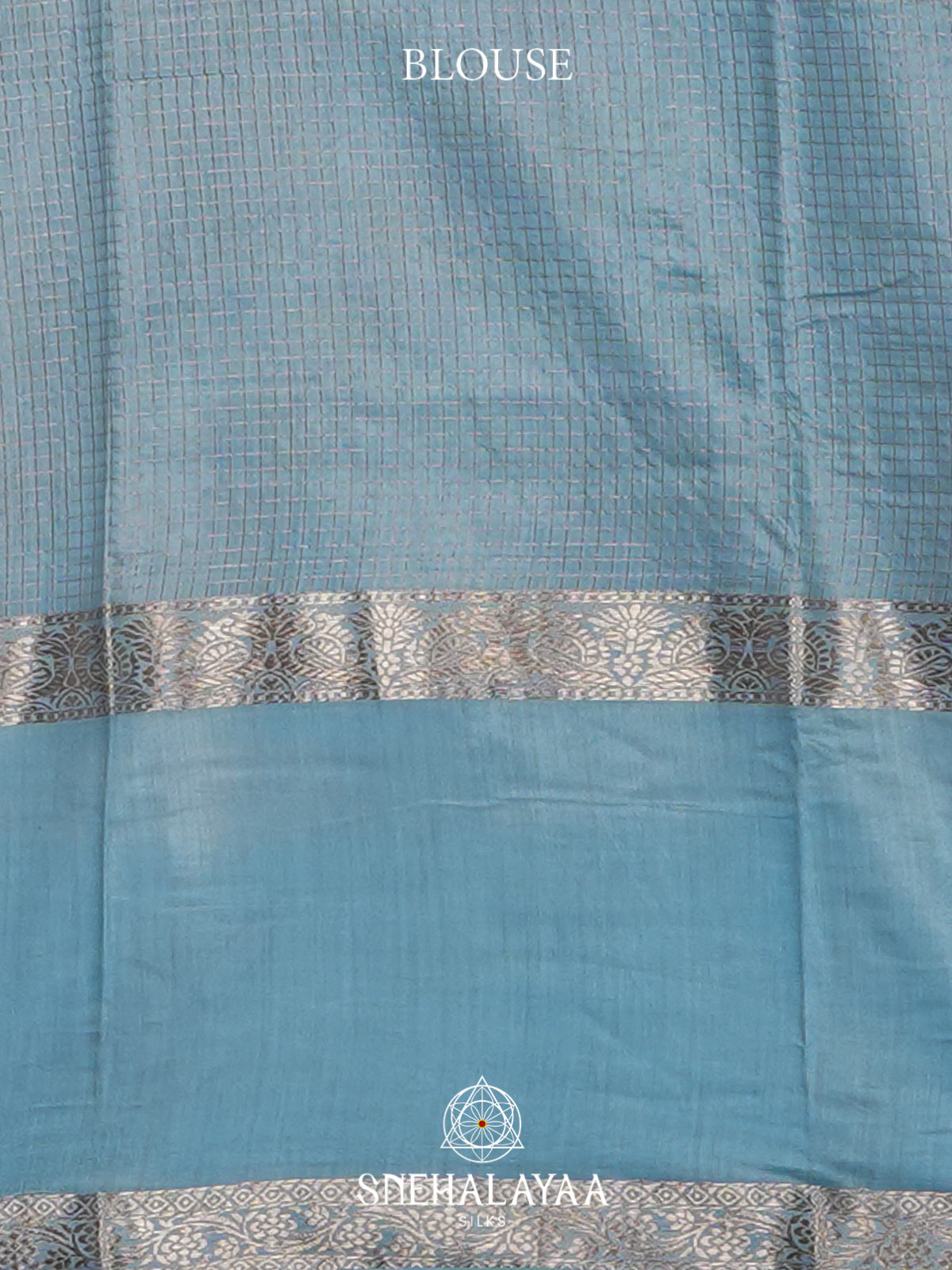 Blue Chanderi Saree