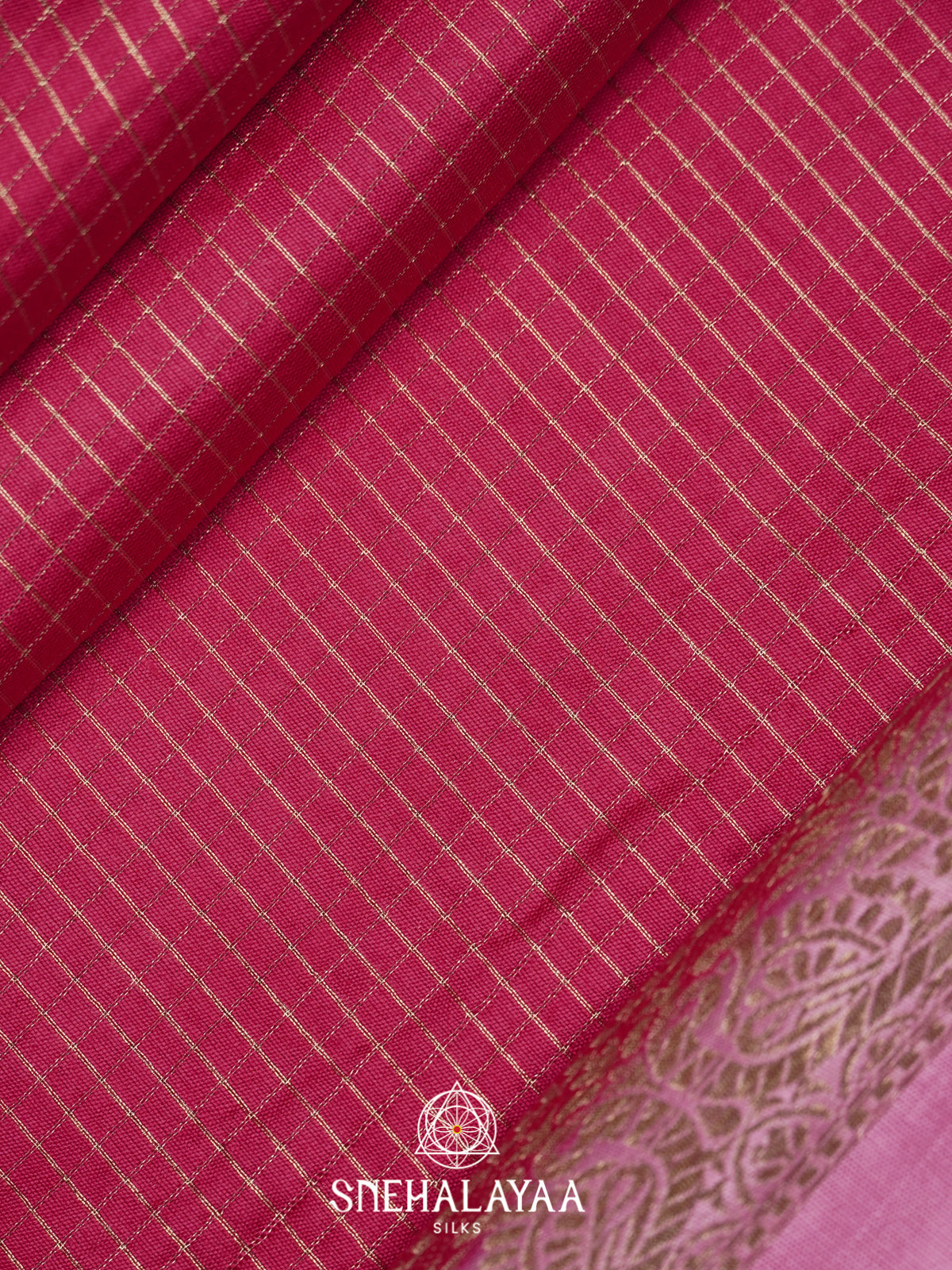 Pink Chanderi Saree