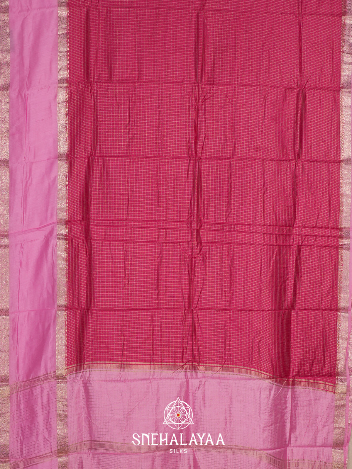 Pink Chanderi Saree
