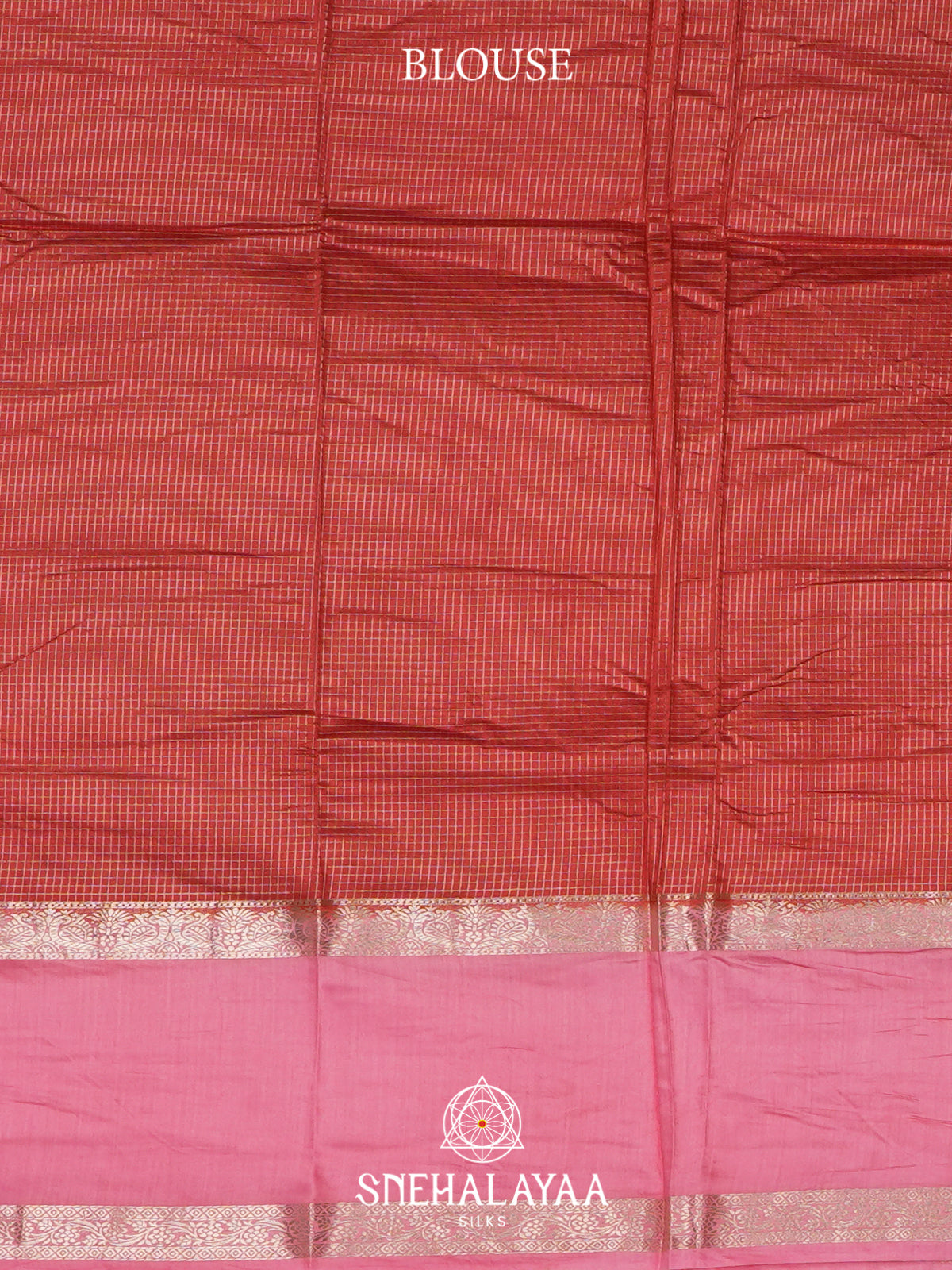 Brick Red Chanderi Saree