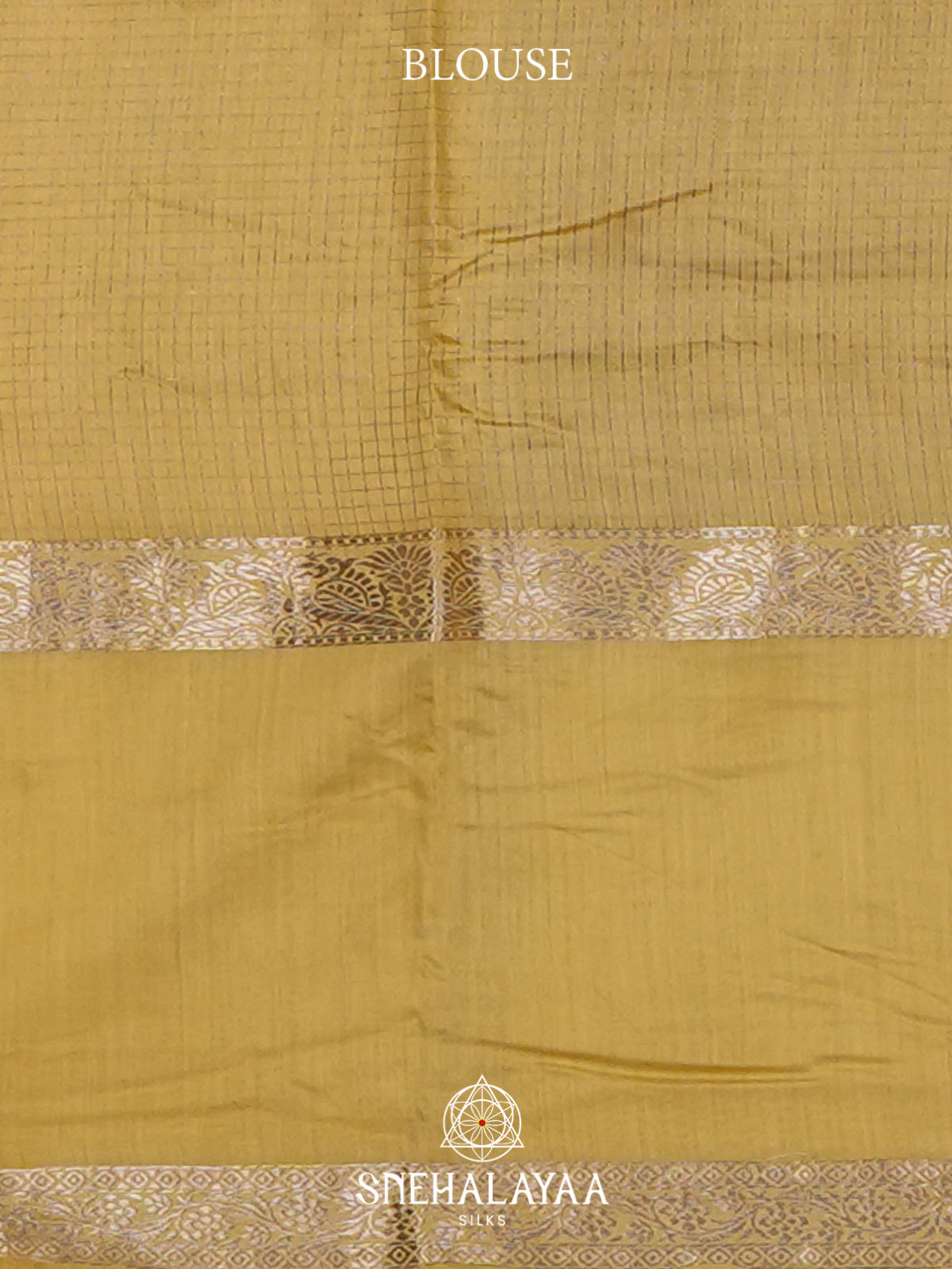Mustard Yellow  Chanderi Saree