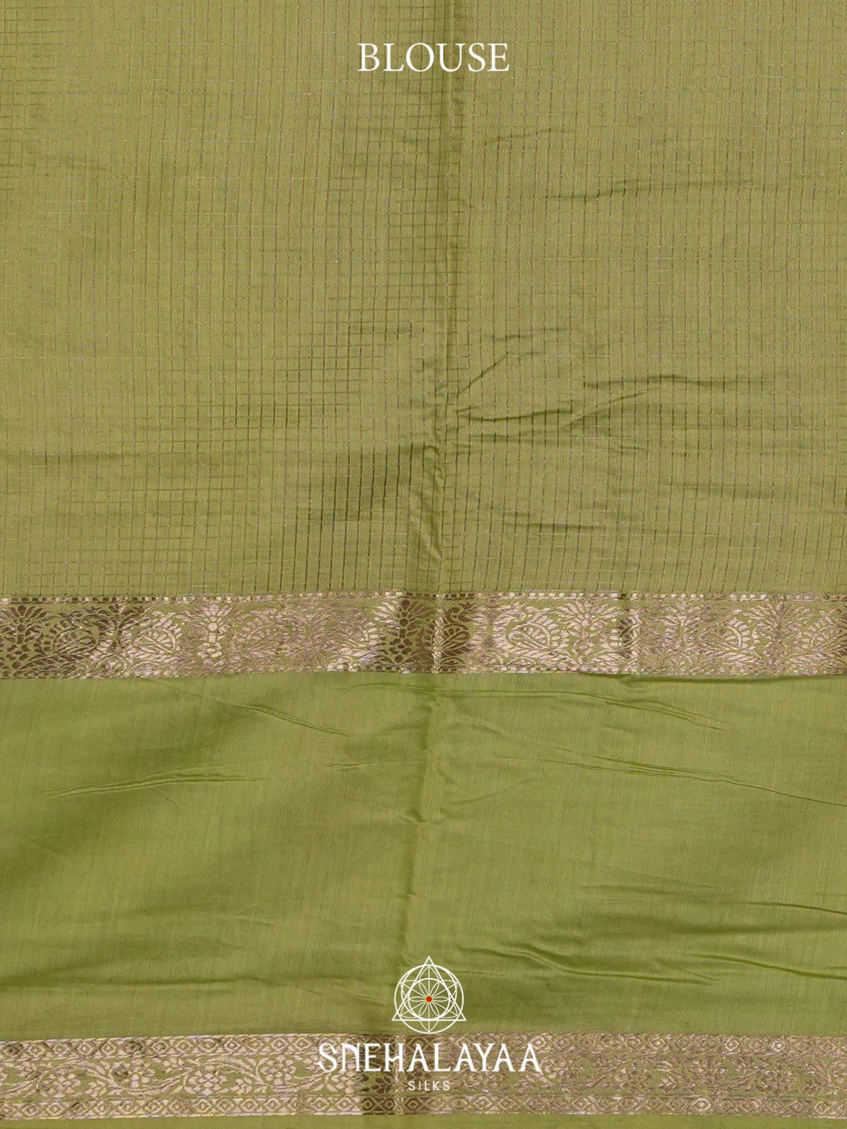 Olive Green Chanderi Saree