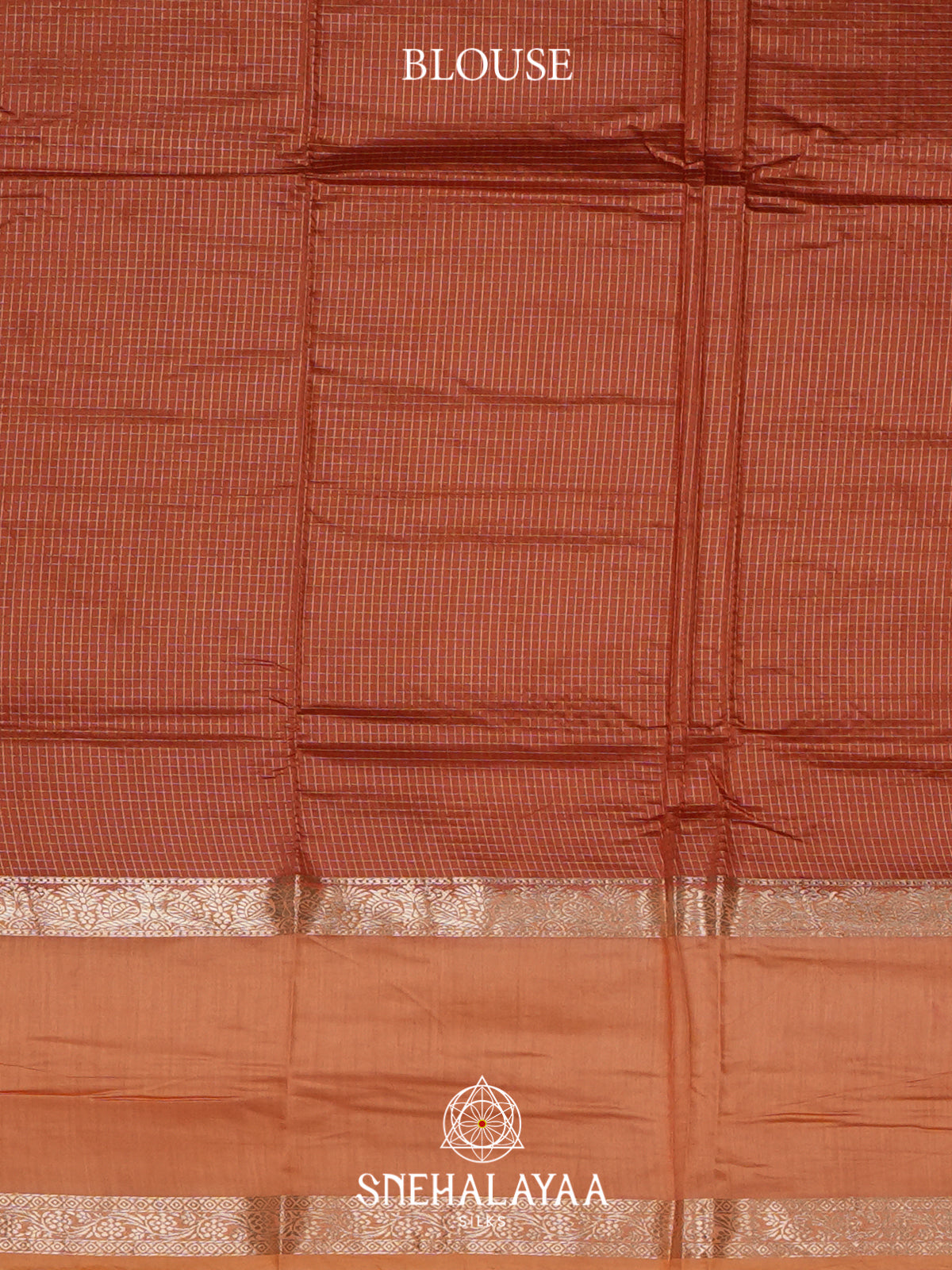 Copper Orange Chanderi Saree