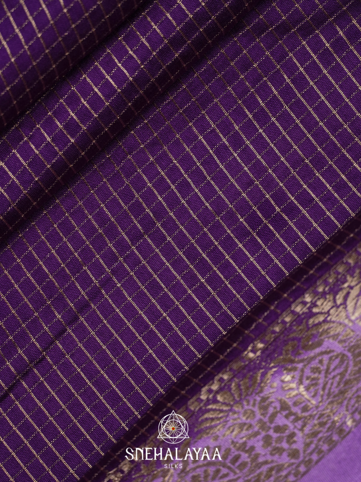 Purple Chanderi Saree