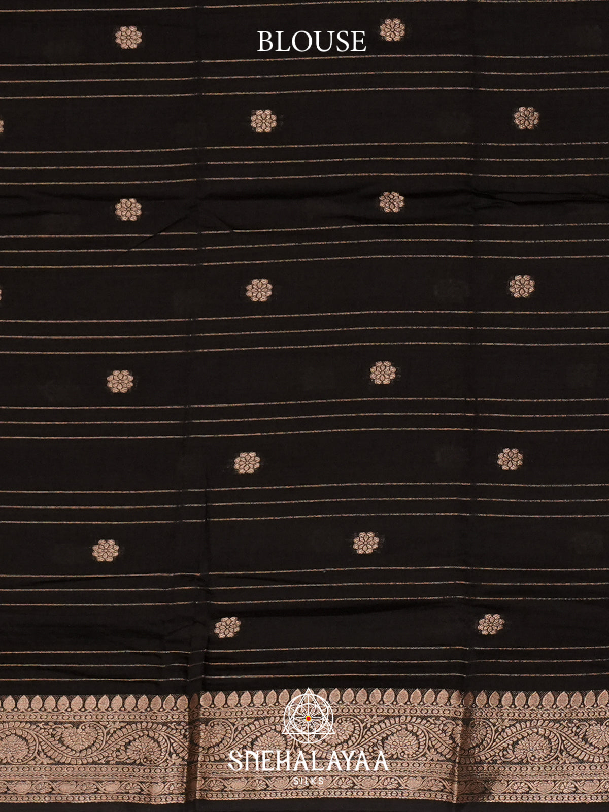 Black Chanderi Saree