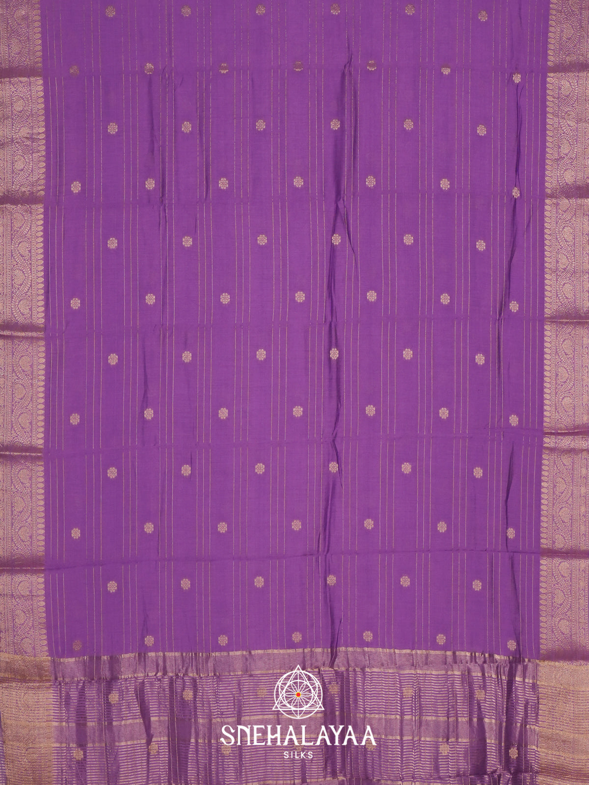 Lilac Chanderi Saree