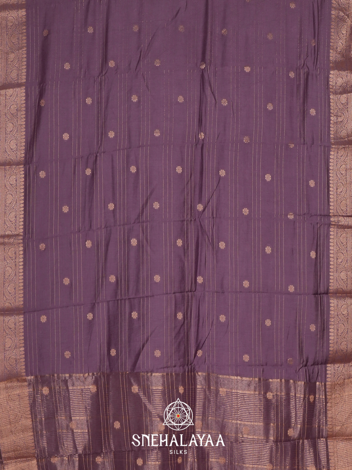 Taupe Chanderi Saree