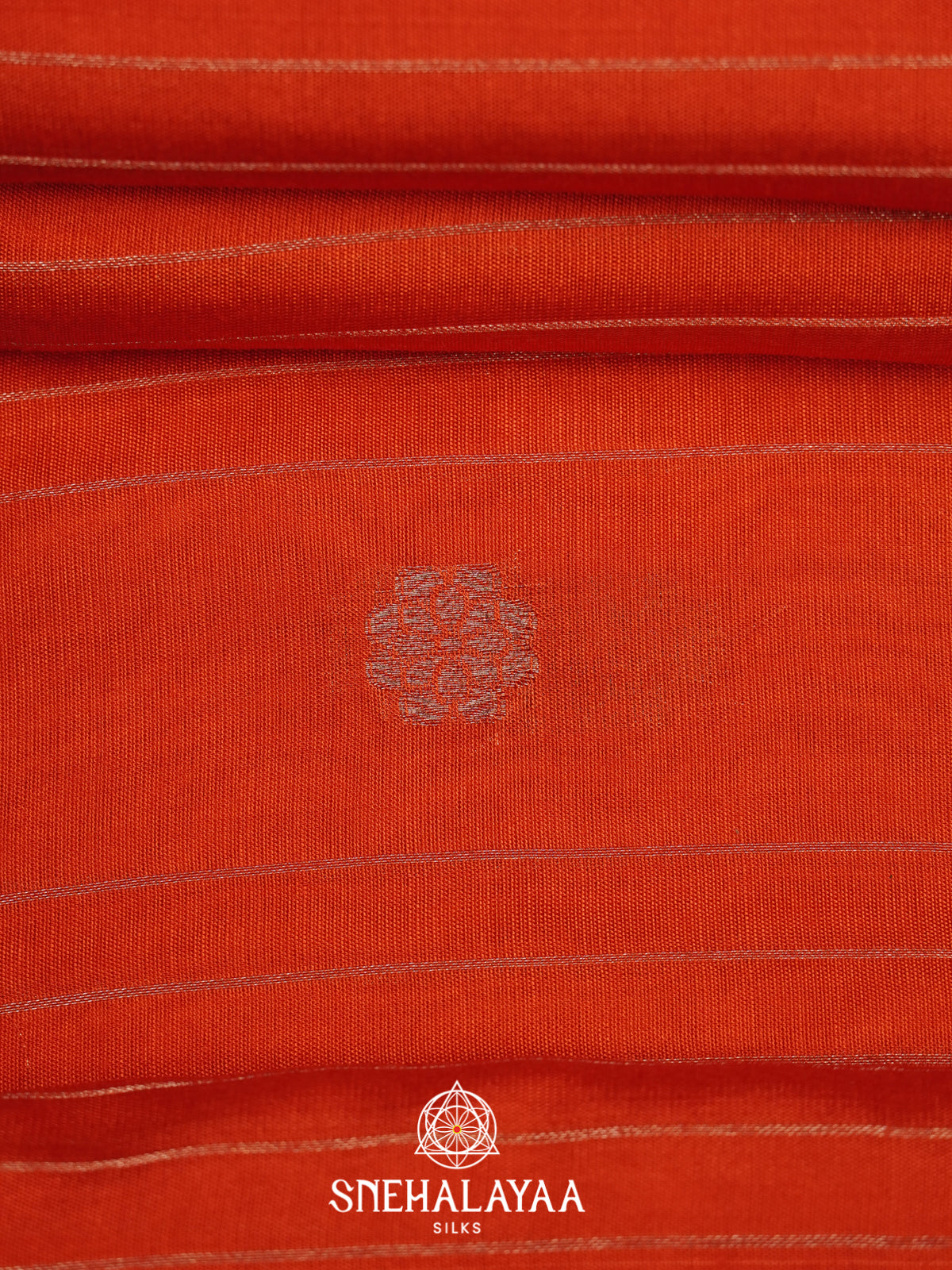 Orange Chanderi Saree
