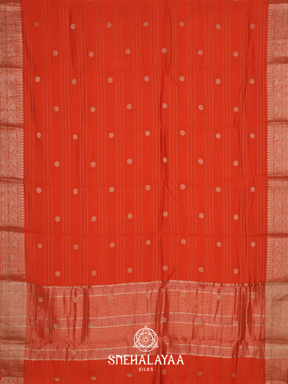 Orange Chanderi Saree