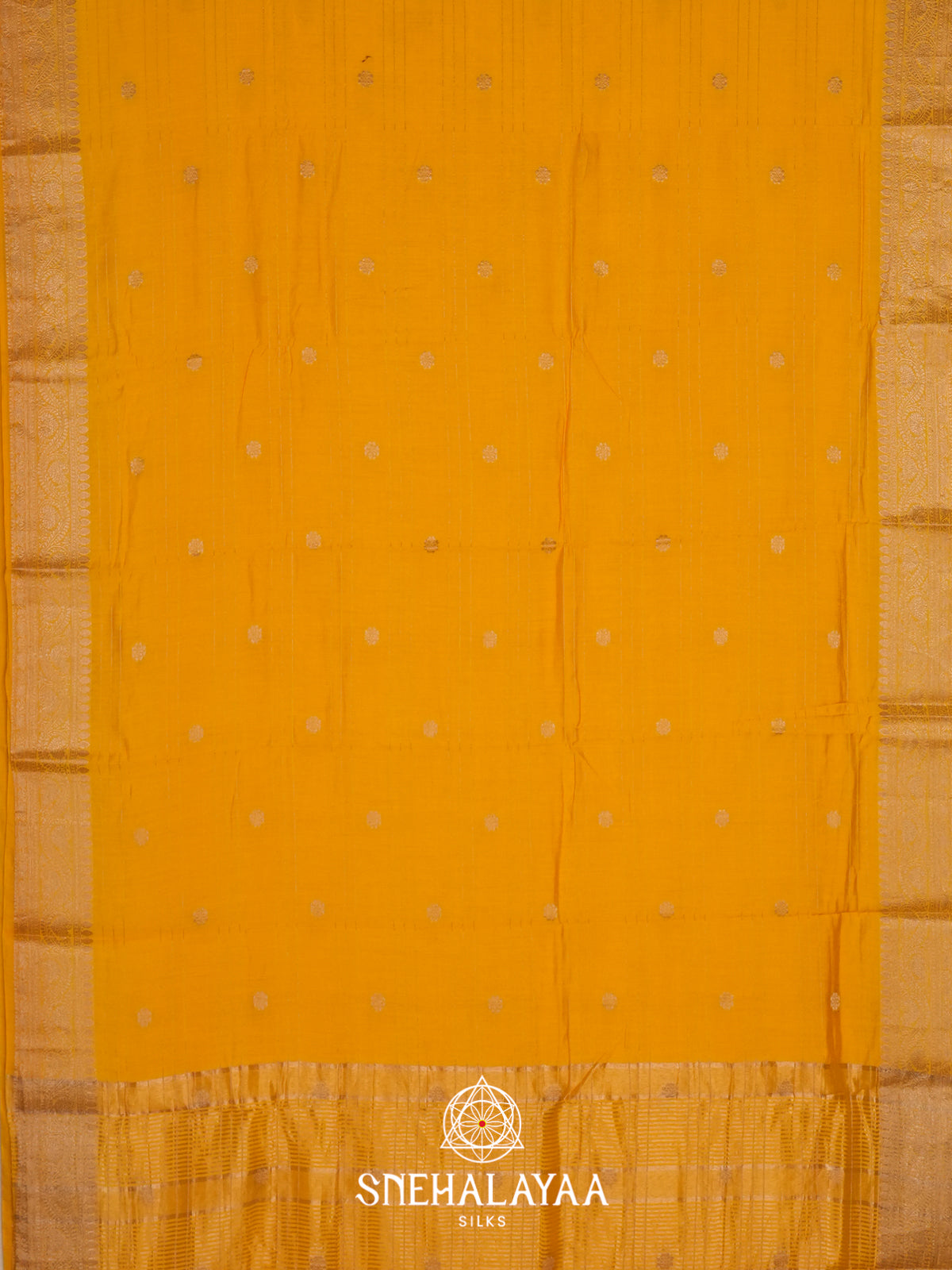 Yellow Chanderi Saree