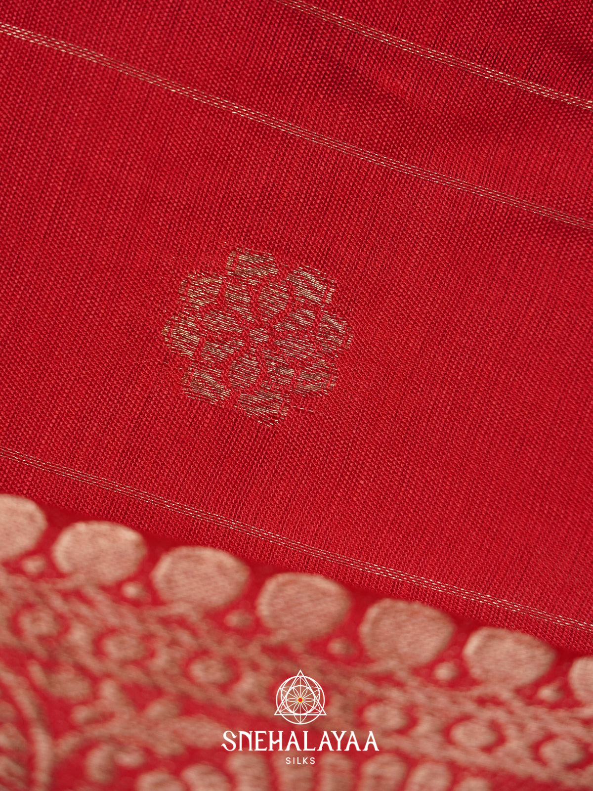 Red Chanderi Saree
