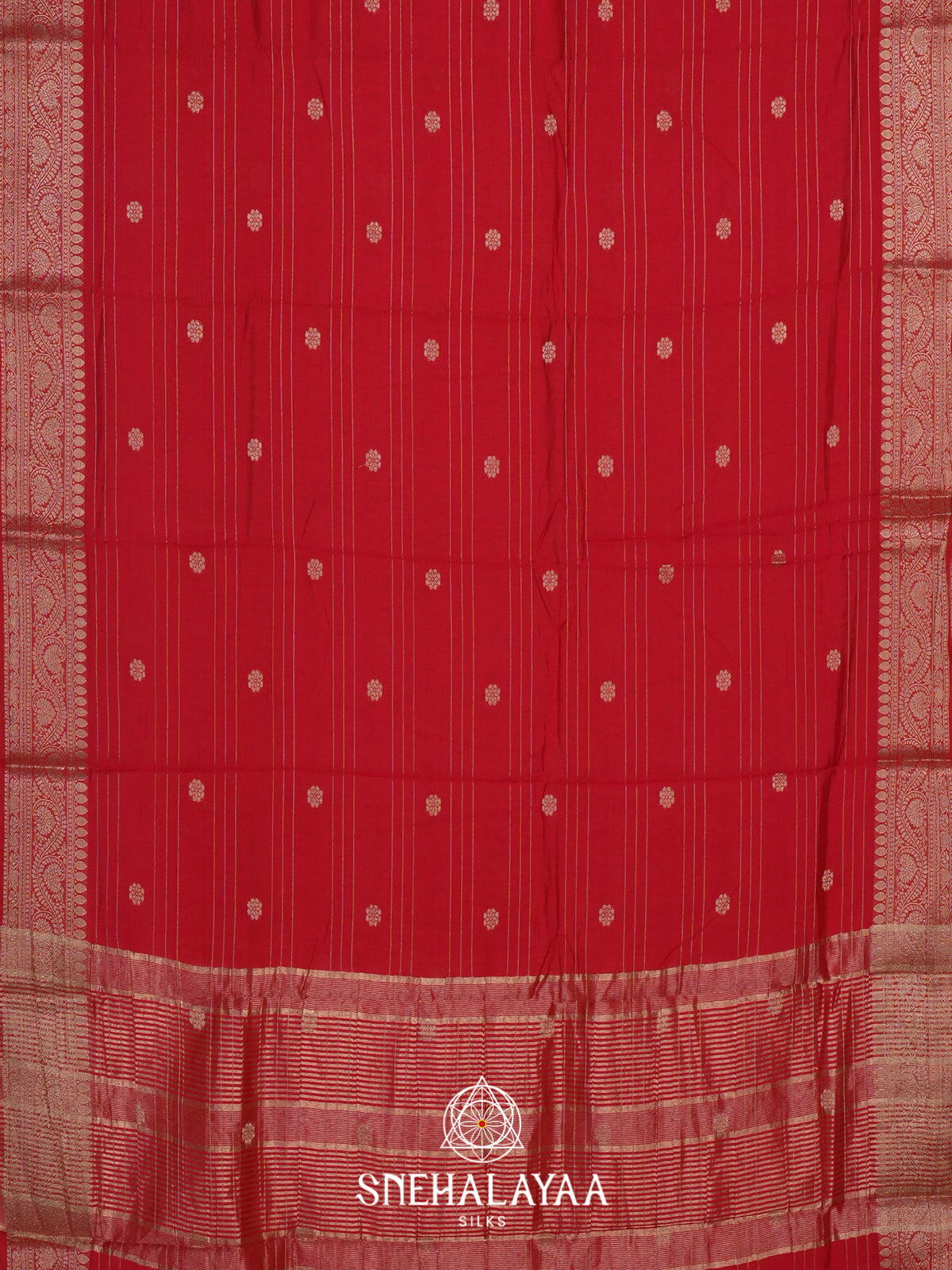 Red Chanderi Saree