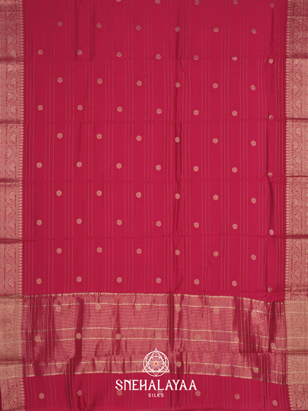 Rani Pink Chanderi Saree